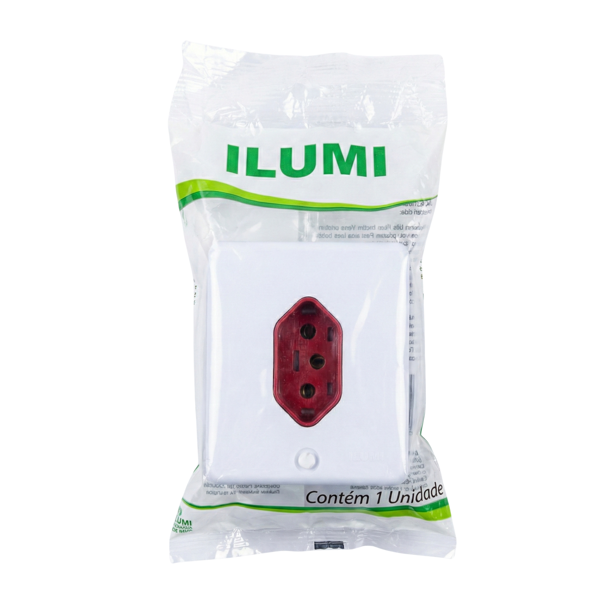 Tomada de Sobrepor Ilumi Sistema X 20A 250V Vermelha - Identificação de 220V