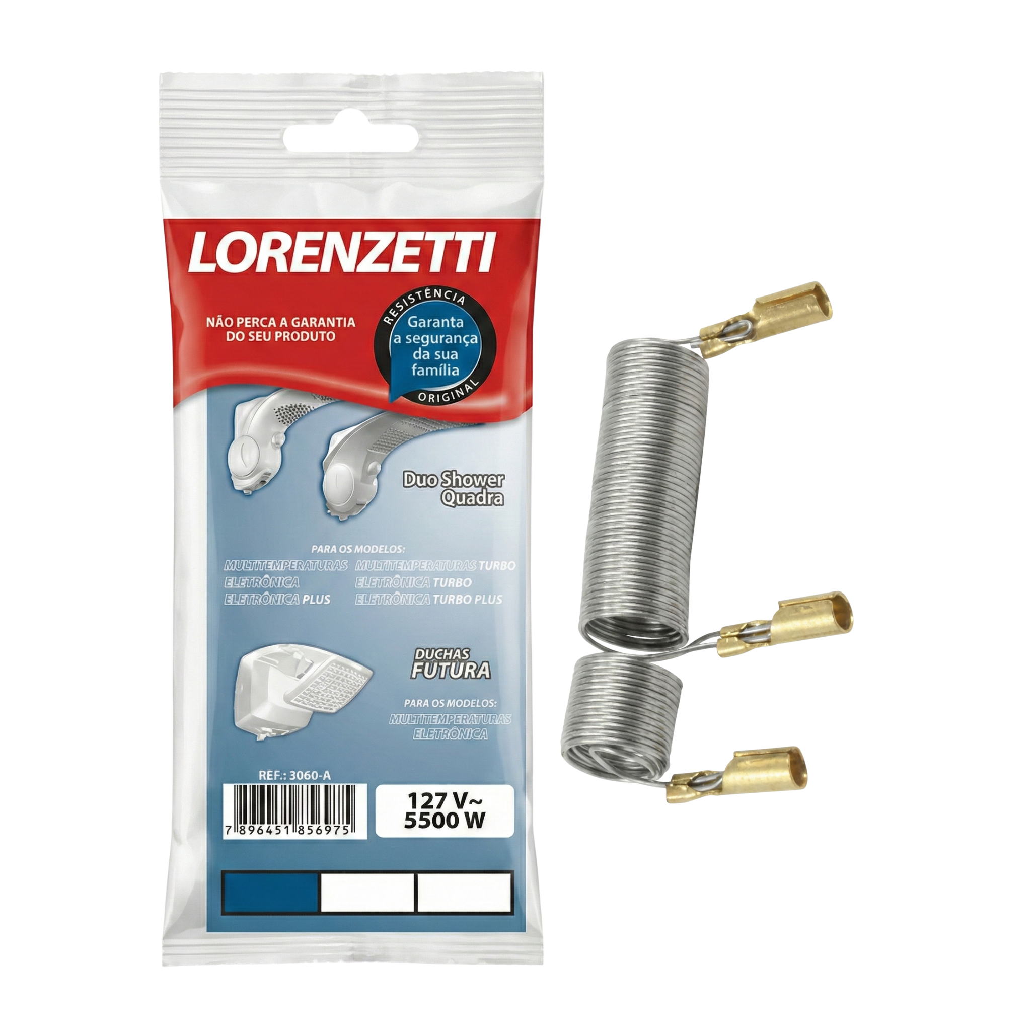 Resistência Original Lorenzetti Ref. 055 - Para Maxi Ducha, Bella Ducha e Maxi Torneira