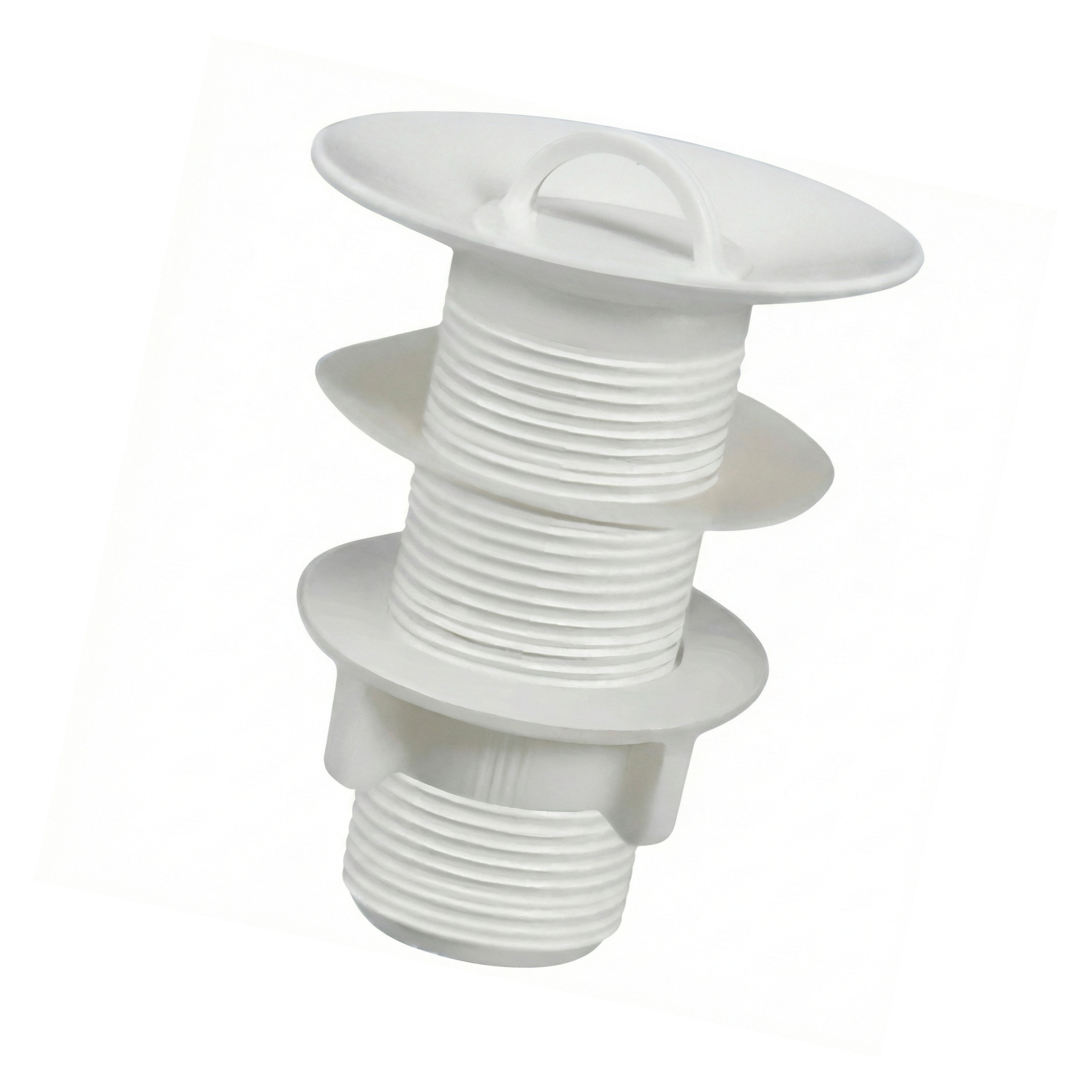 Válvula para Lavatório e Tanque PVC 7/8" Sem Ladrão Branca - Krona