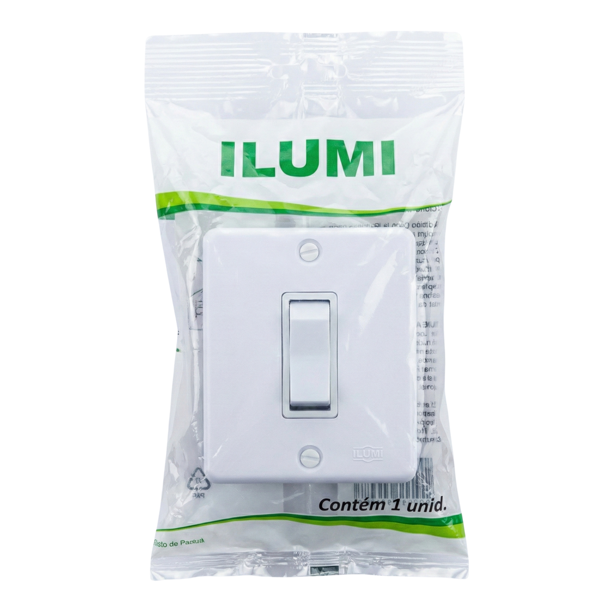 Interruptor Simples de Sobrepor Ilumi Sistema X