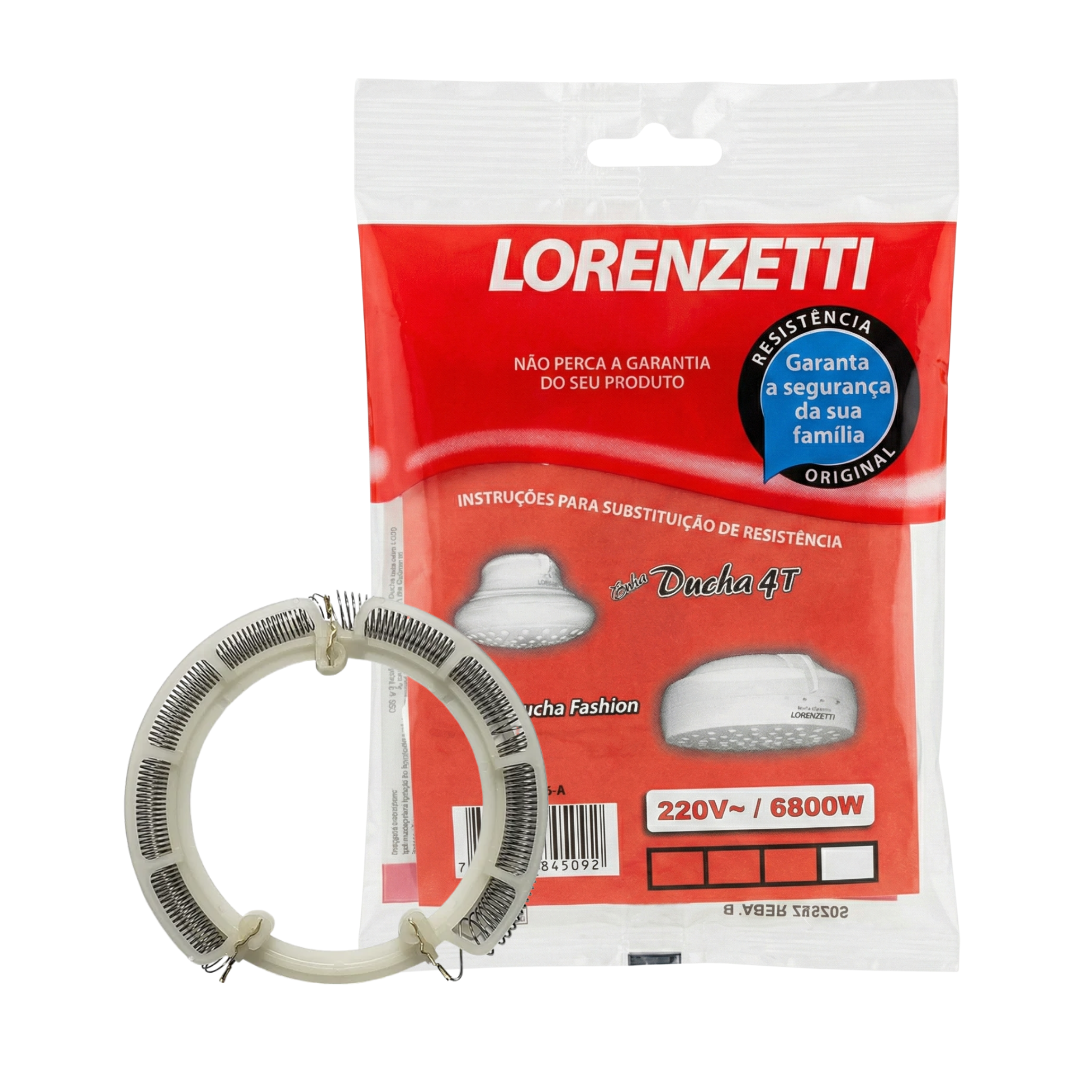Resistência Original Lorenzetti Ref. 3056 - Para Bella Ducha 4T, Ducha Fashion e Caliente