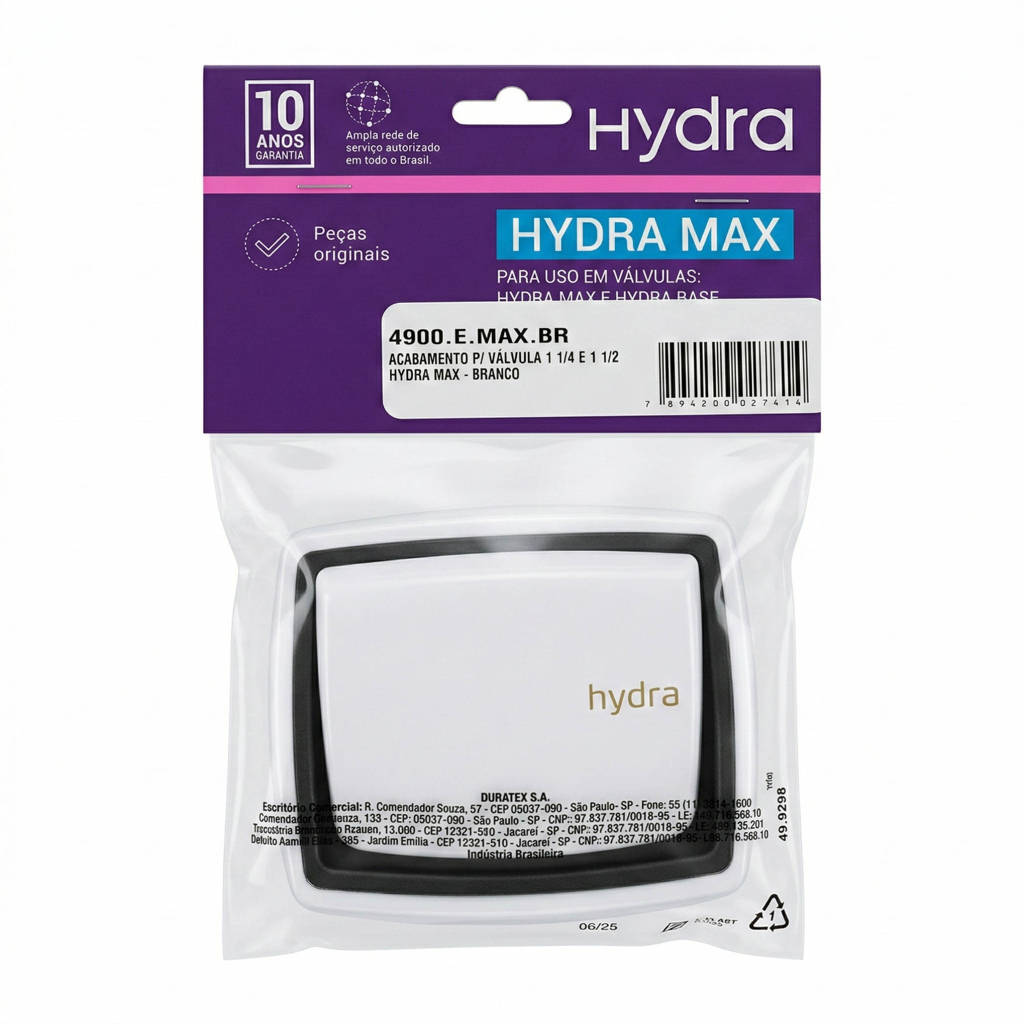 Acabamento para Válvula de Descarga Hydra Max Original 1.1/4" e 1.1/2"