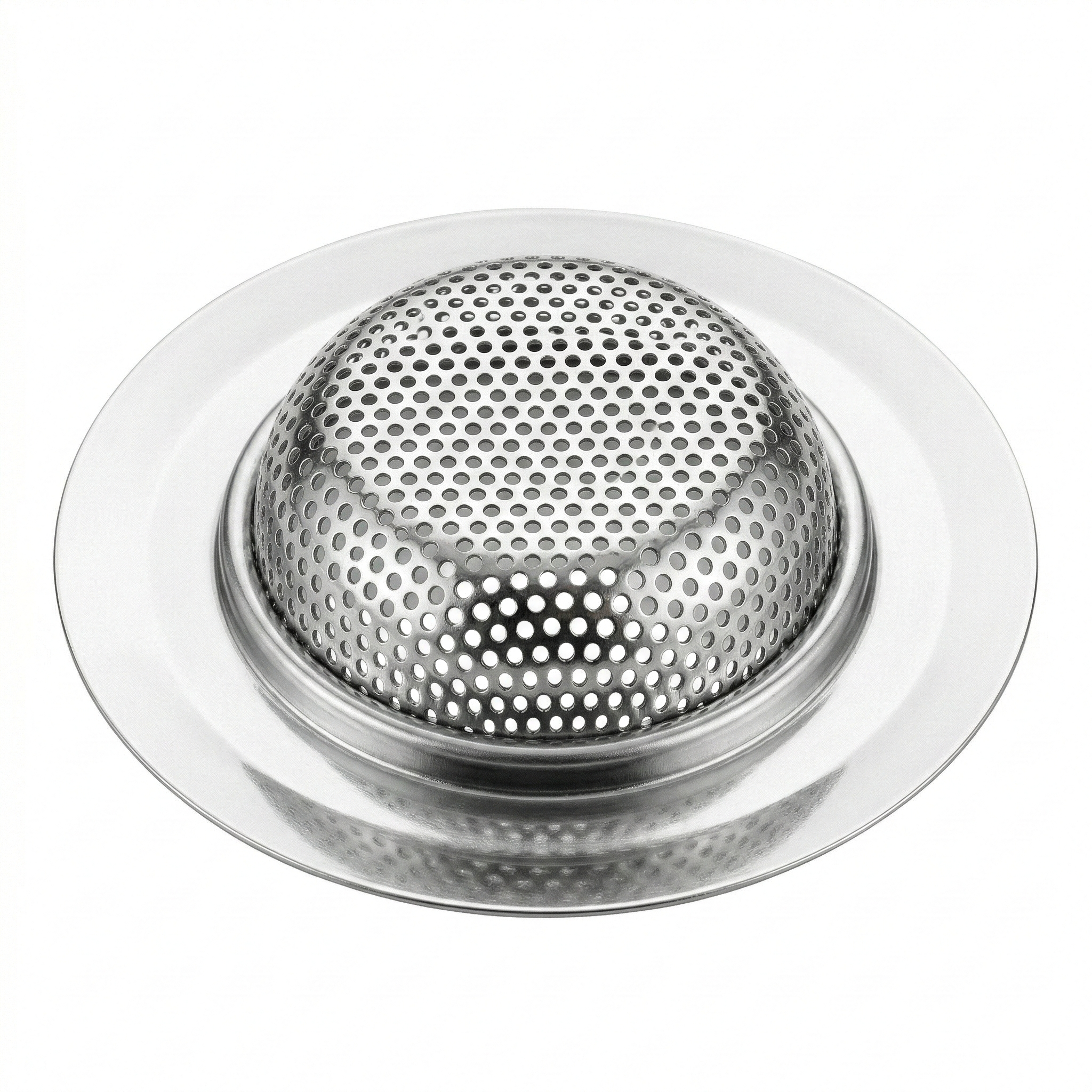 Ralo de Pia Olifer em Aço Inox 11,5 cm - Coletor de Resíduos e Anti-Entupimento