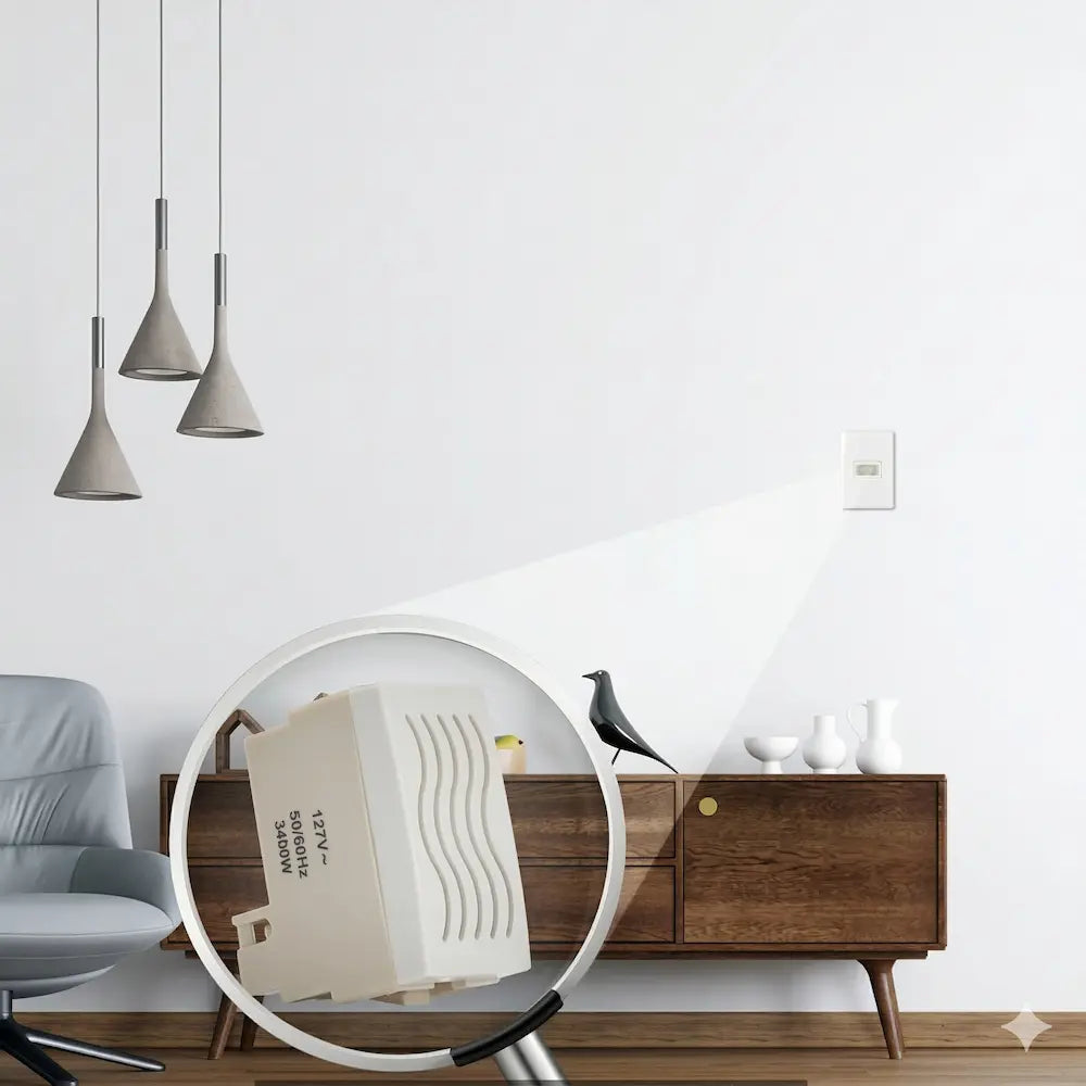 Módulo Cigarra 127V Sleek Margirius Branco