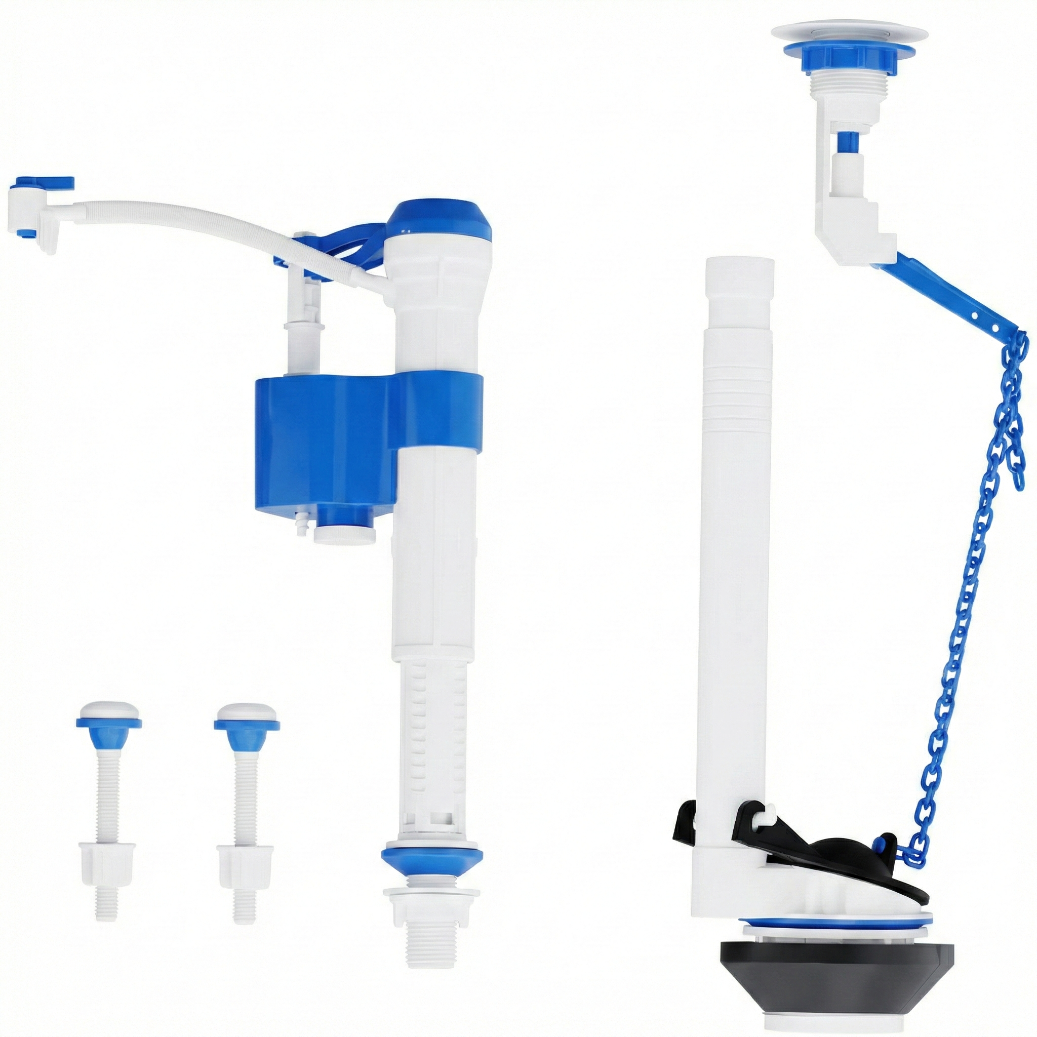 Kit Mecanismo Completo Universal para Caixa Acoplada (Acionamento Superior) - Blukit