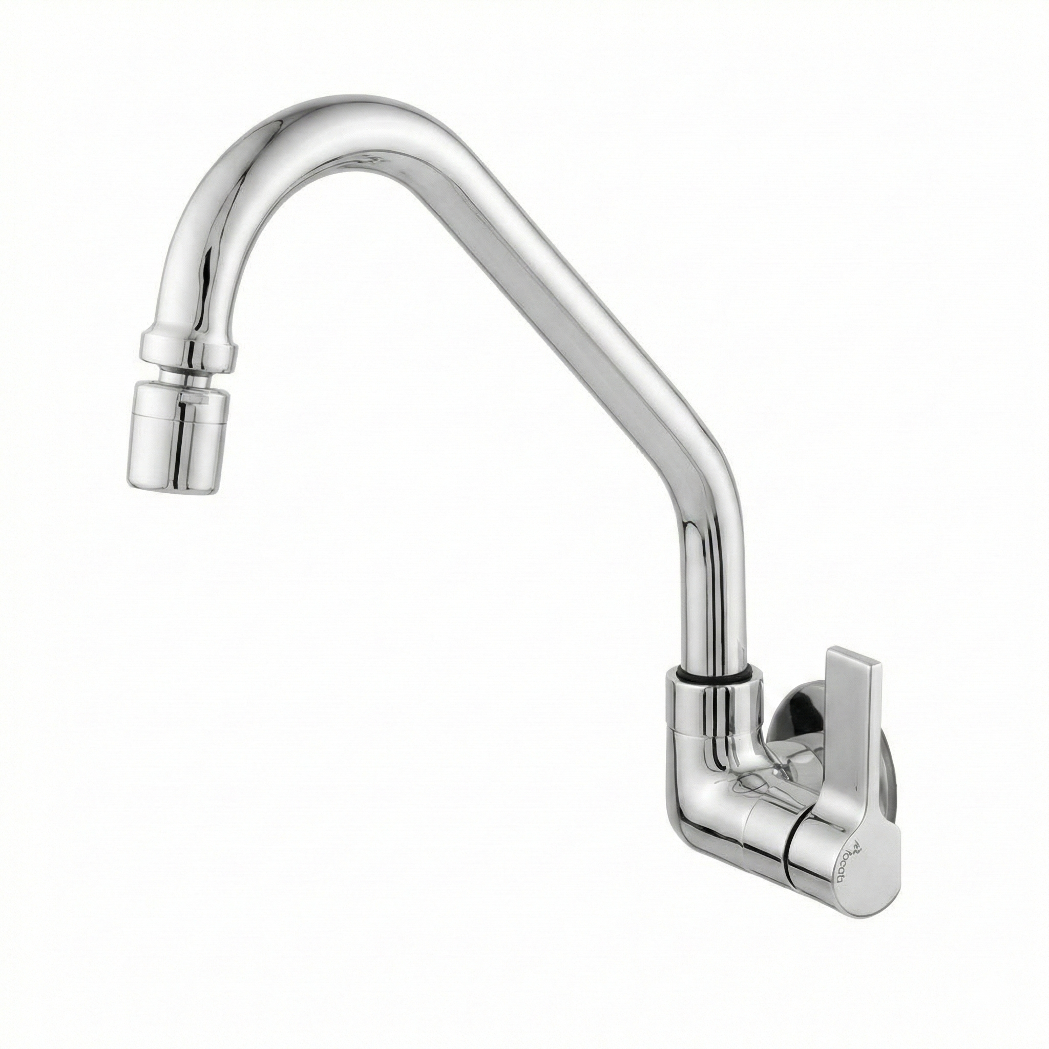 Torneira para Cozinha de Parede Bica Móvel com Arejador Articulado 1/4 de Volta Cromada Leão Metais