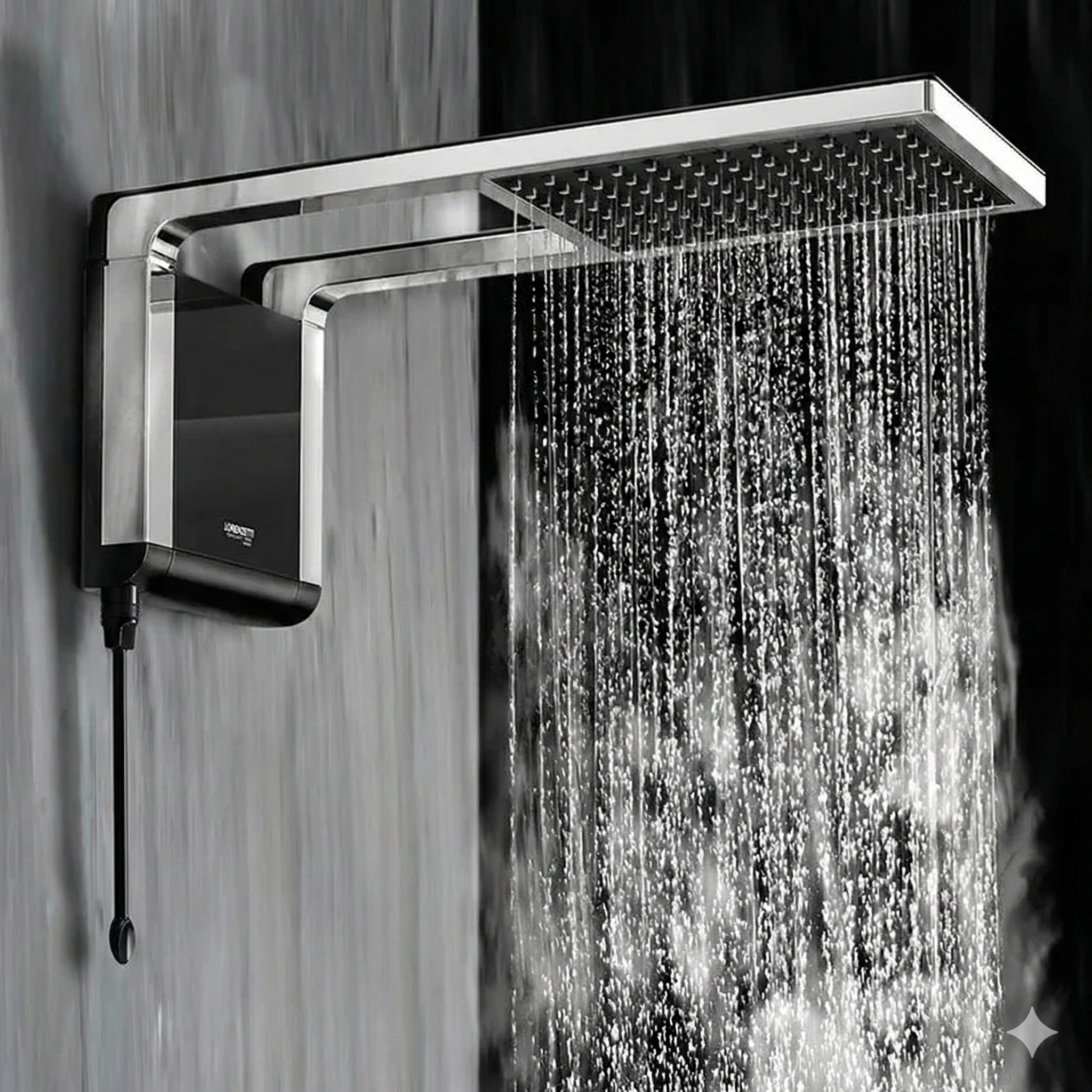 Ducha Lorenzetti Acqua Storm Ultra Eletrônica Black/Cromado - Design Ultrafino