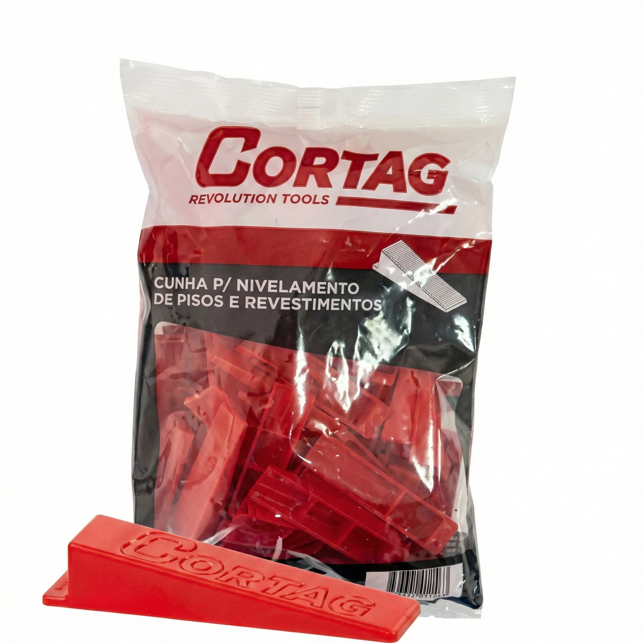 Cunha Niveladora para Piso e Porcelanato – Sistema de Nivelamento Cortag 50 Unidades