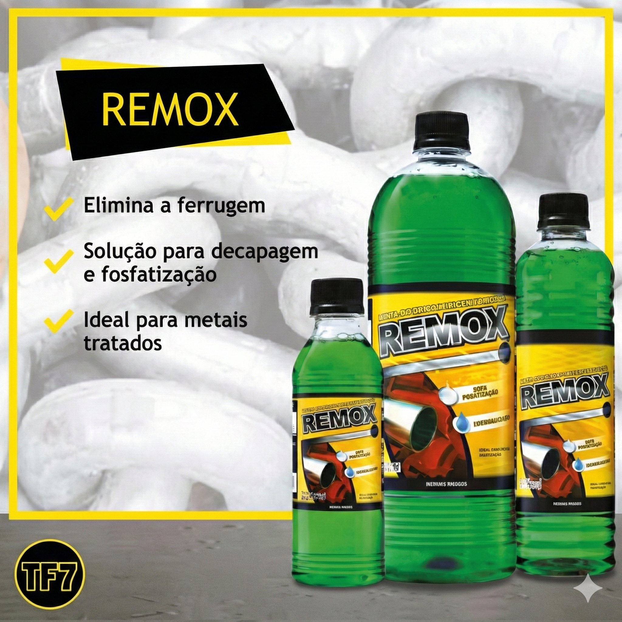 Removedor Neutralizador de Ferrugem Remox para Metais 500ml