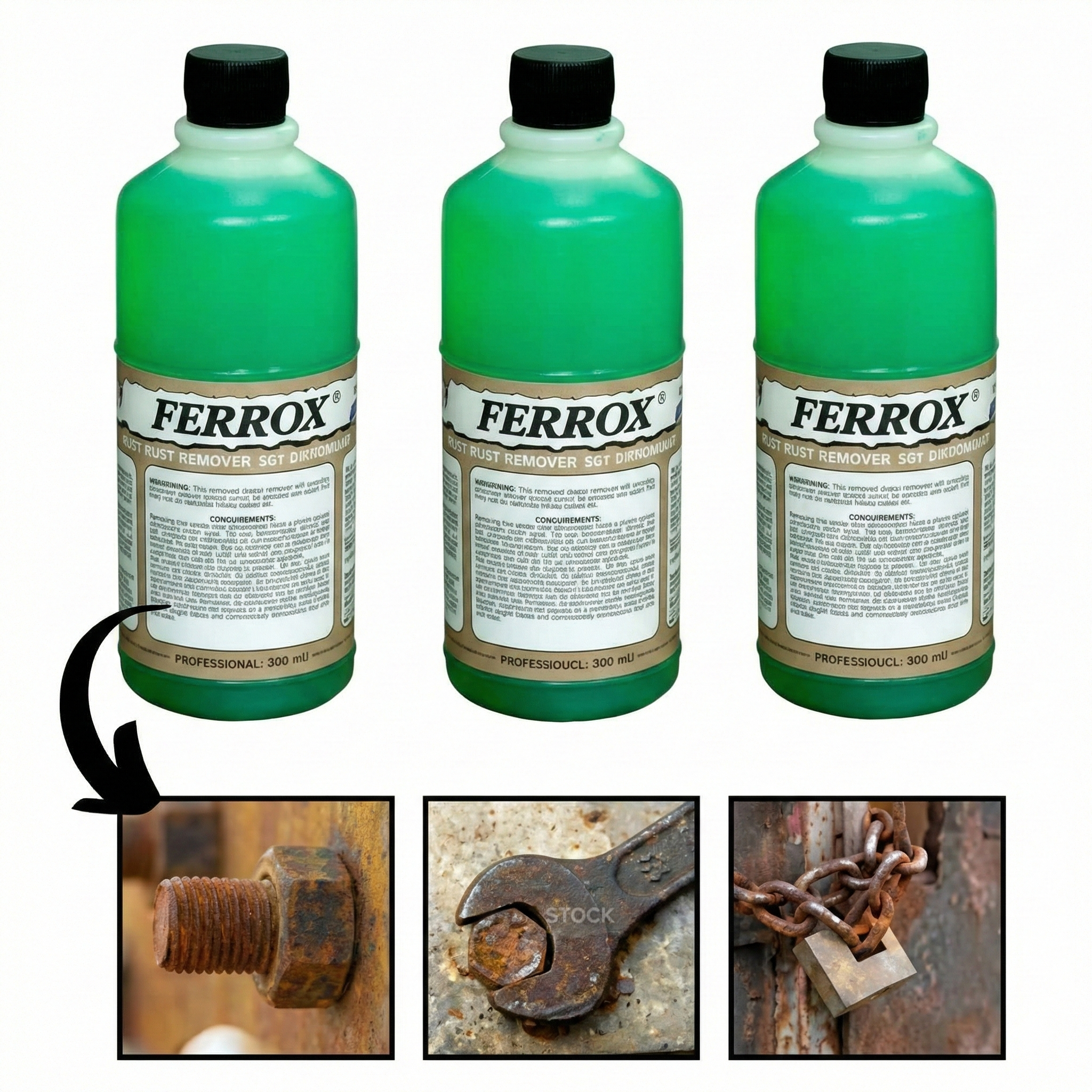 Removedor Neutralizador de Ferrugem Ferrox para Metais 500ml
