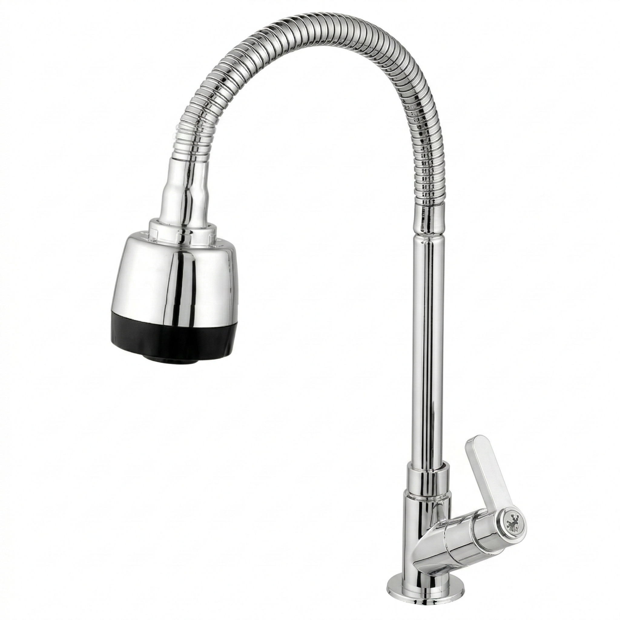 Torneira para Cozinha Bica Móvel Flexível Gourmet 1/4 de Volta Cromada - Leão Metais