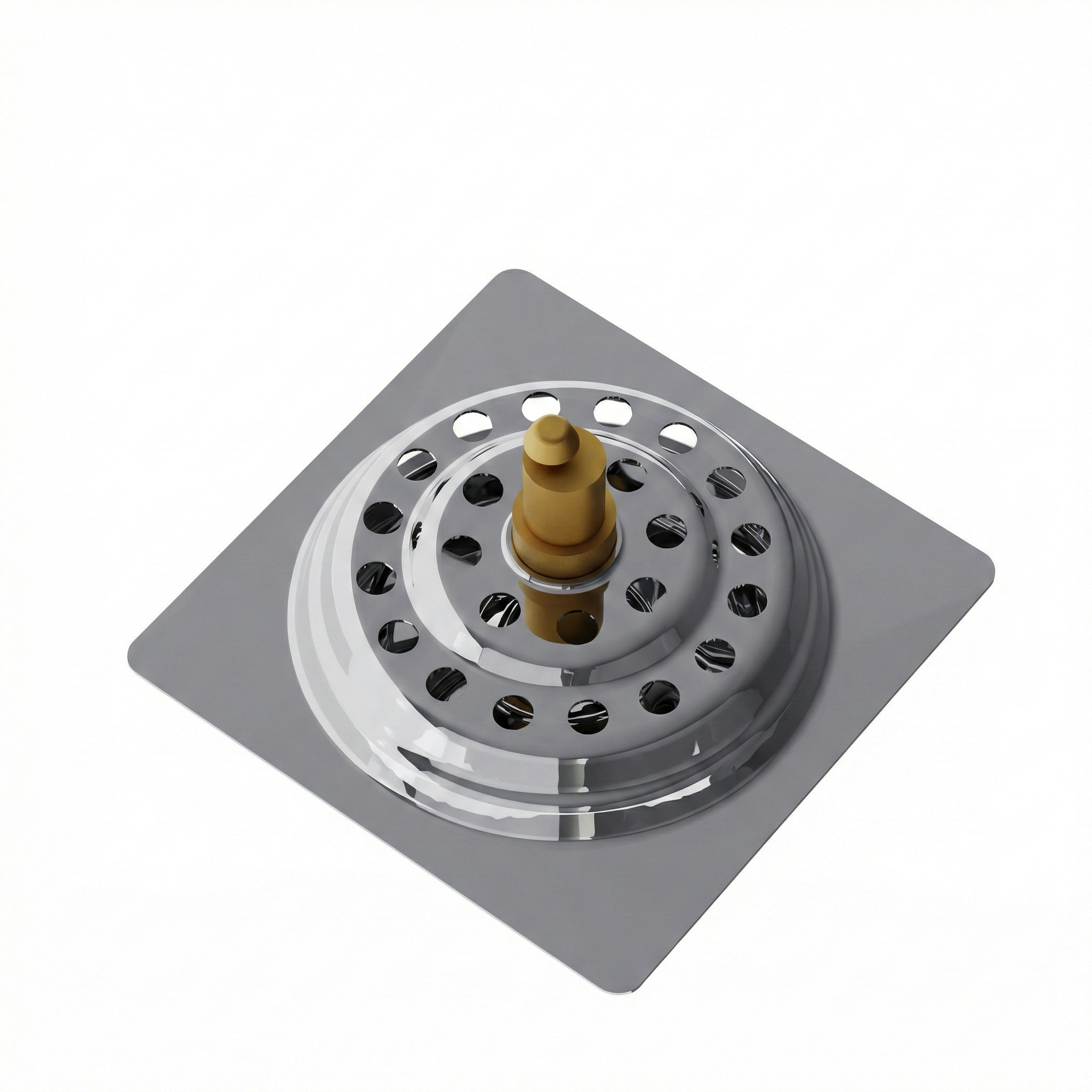 Ralo Click Inteligente Inox Quadrado Blukit (Opções: 10x10cm ou 15x15cm)