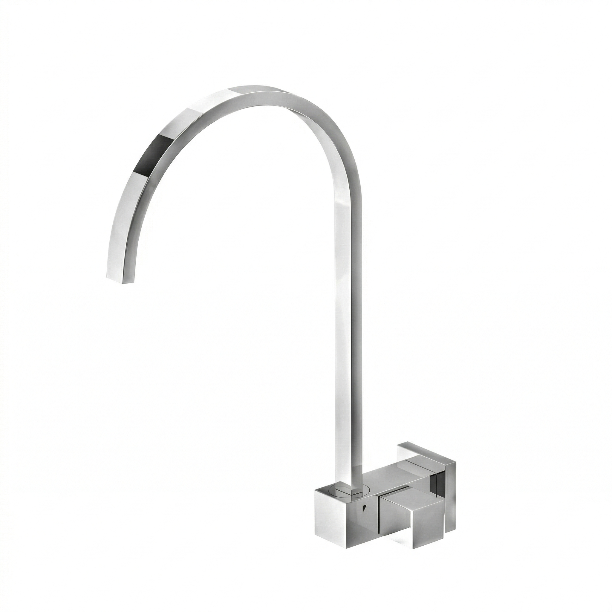 Torneira para Cozinha de Parede Bica Móvel Linha Platz 1/4 de Volta Cromada - Leão Metais