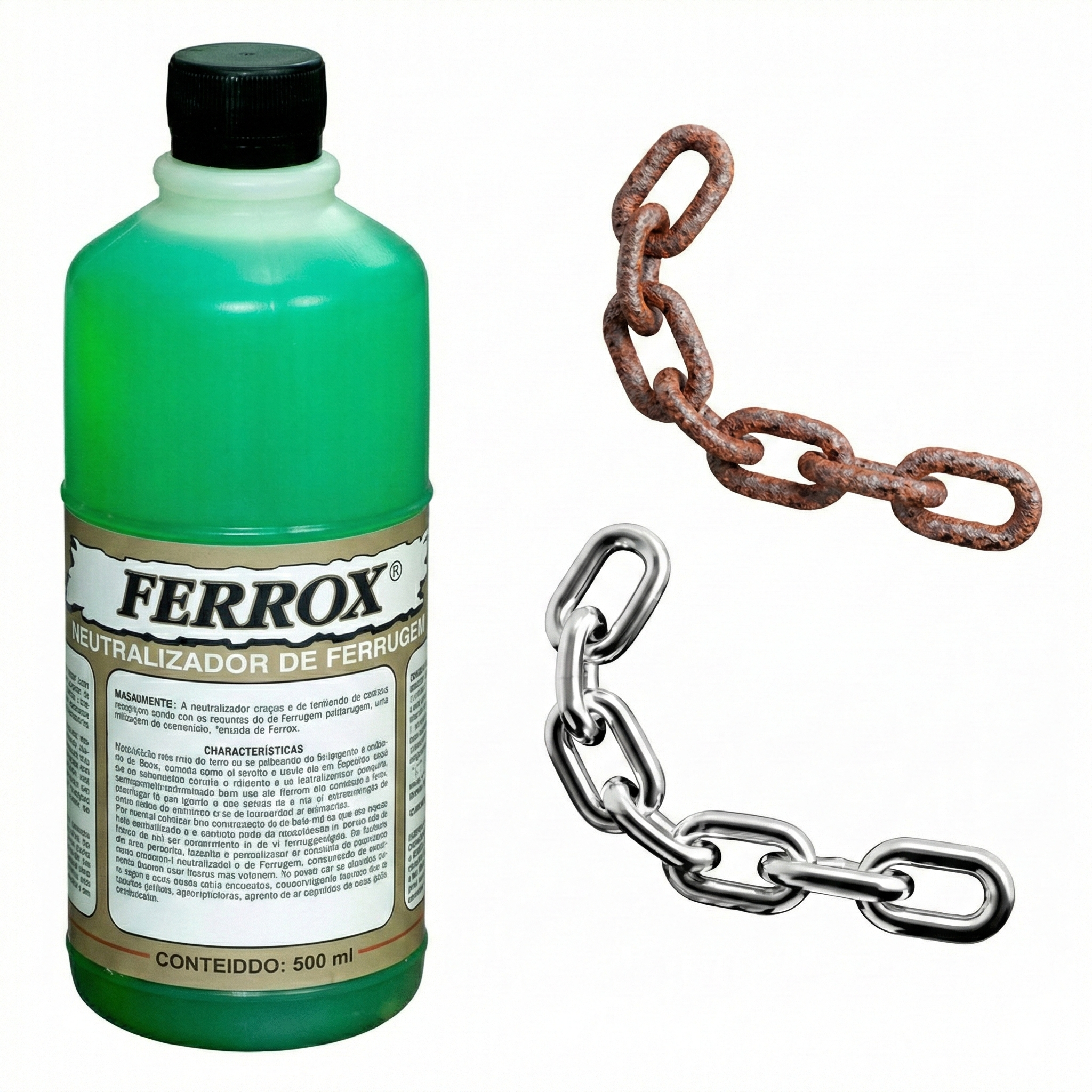 Removedor Neutralizador de Ferrugem Ferrox para Metais 500ml