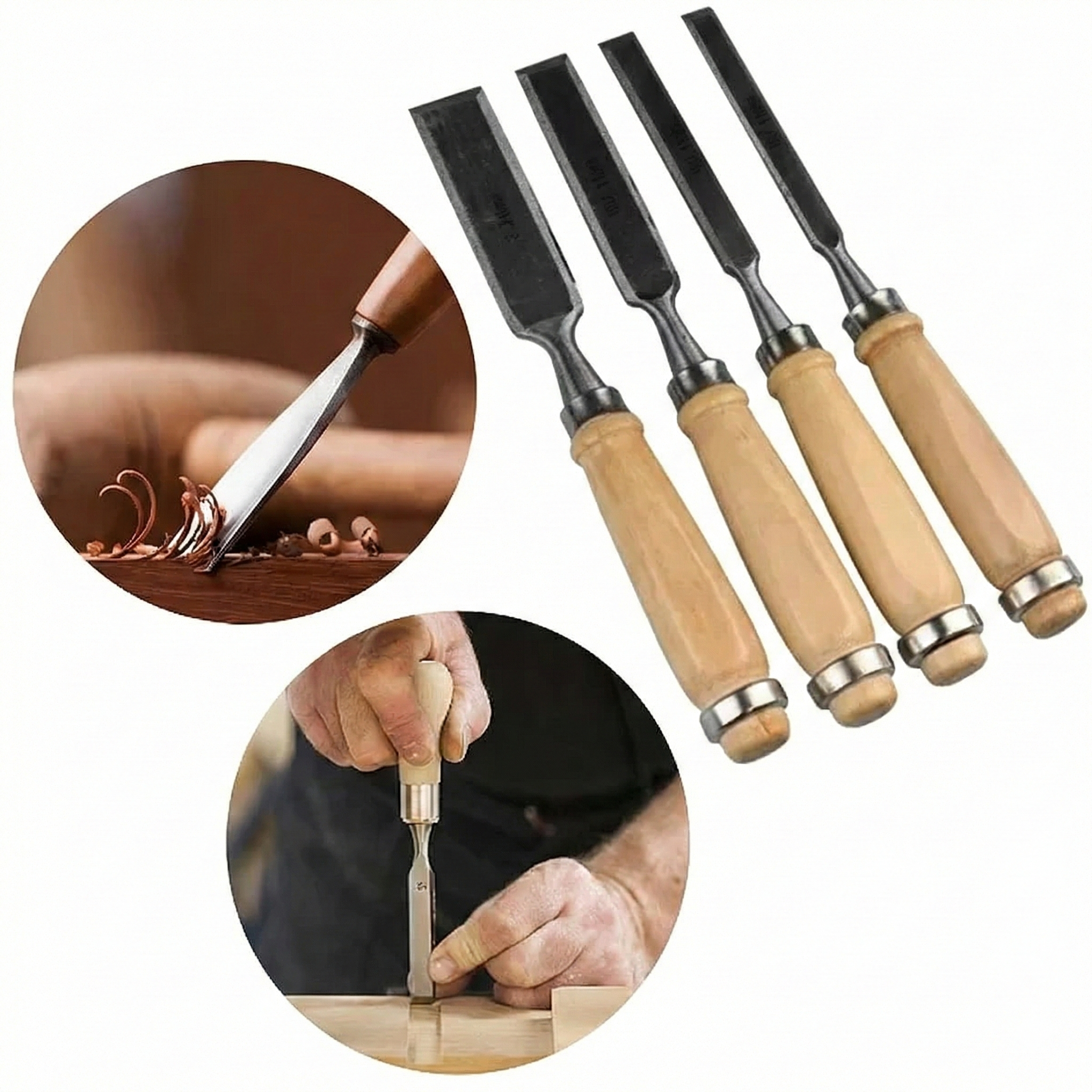 Formão Chanfrado Momfort 3/8" 5/8" 3/4" 1" Aço Carbono