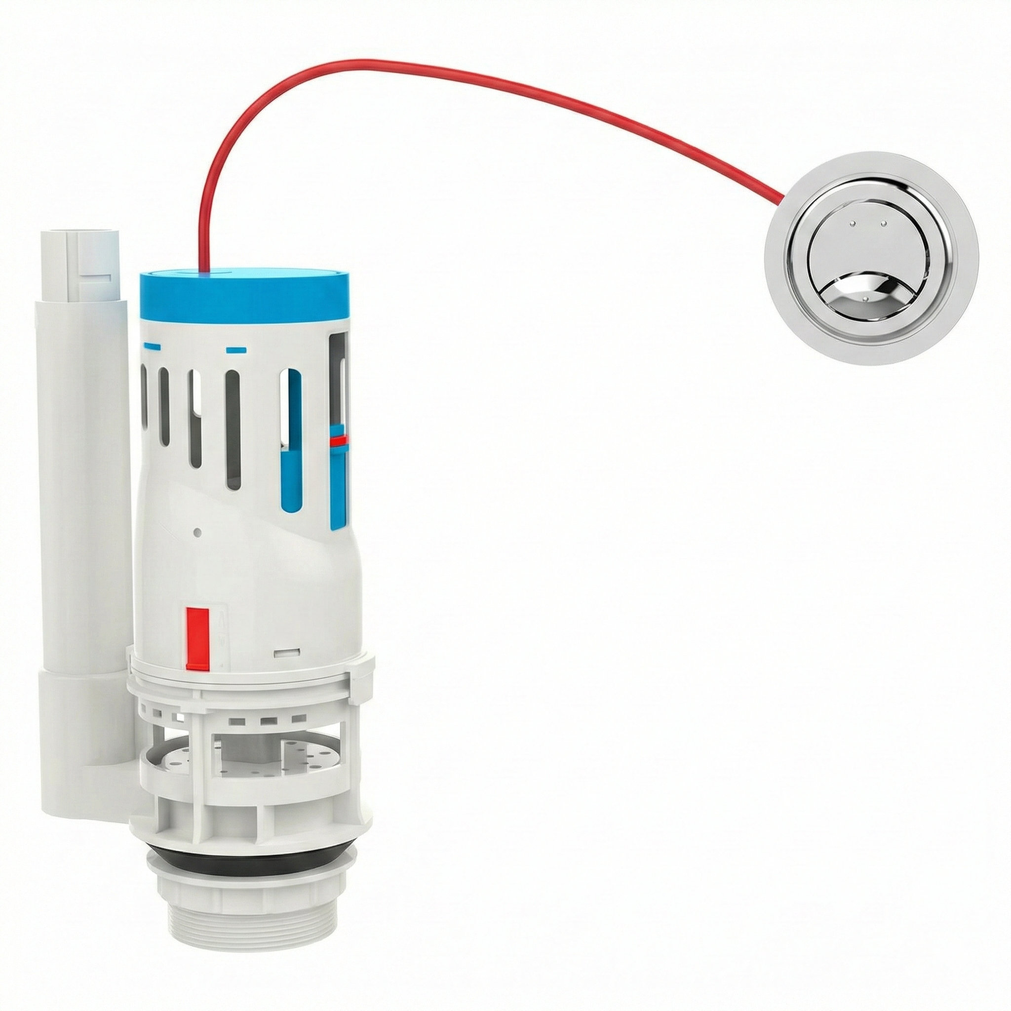 Mecanismo de Saída Superior para Caixa Acoplada Duplo Acionamento - Blukit