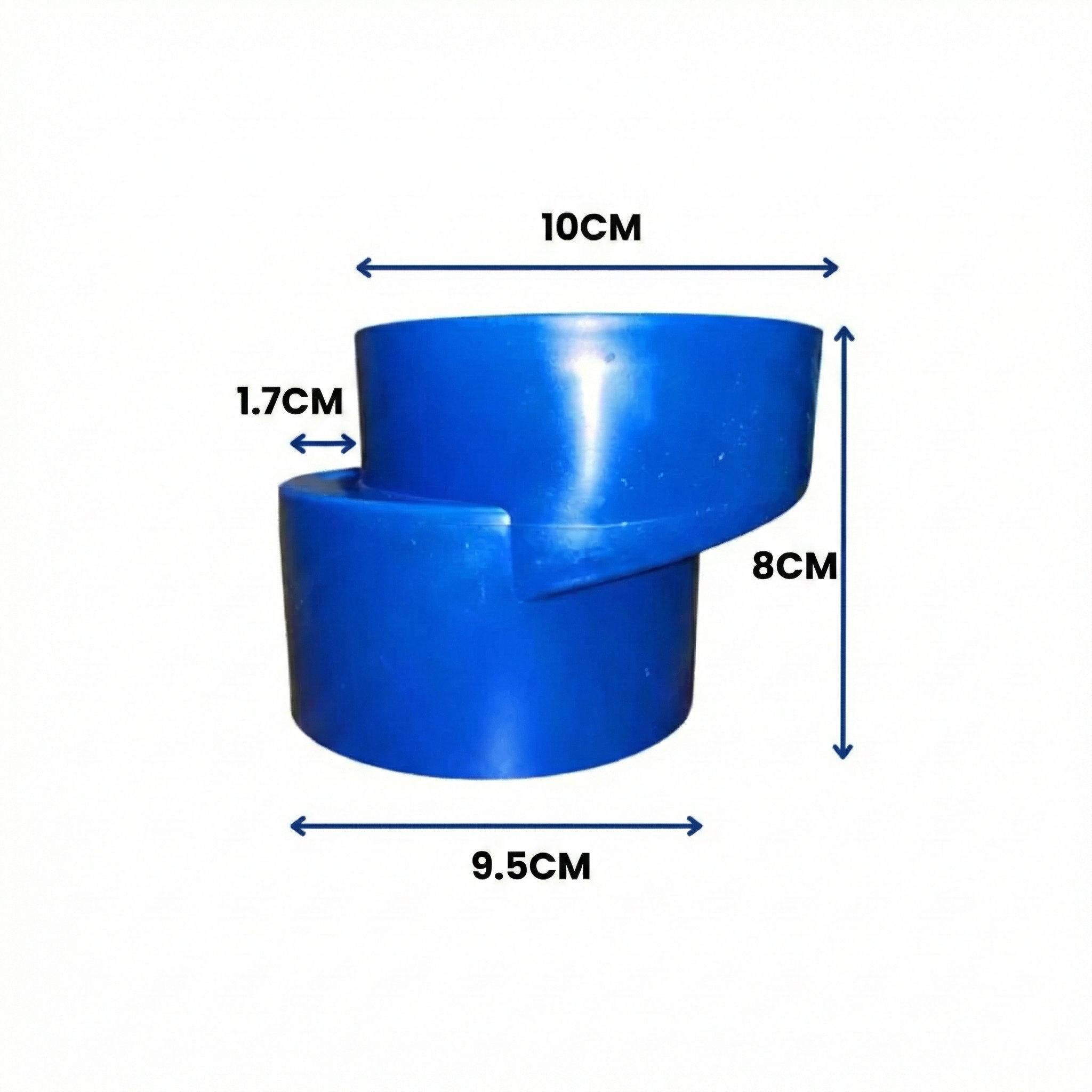 Adaptador para Deslocamento de Vaso Sanitário Blukit 100mm (Tubo Excêntrico)