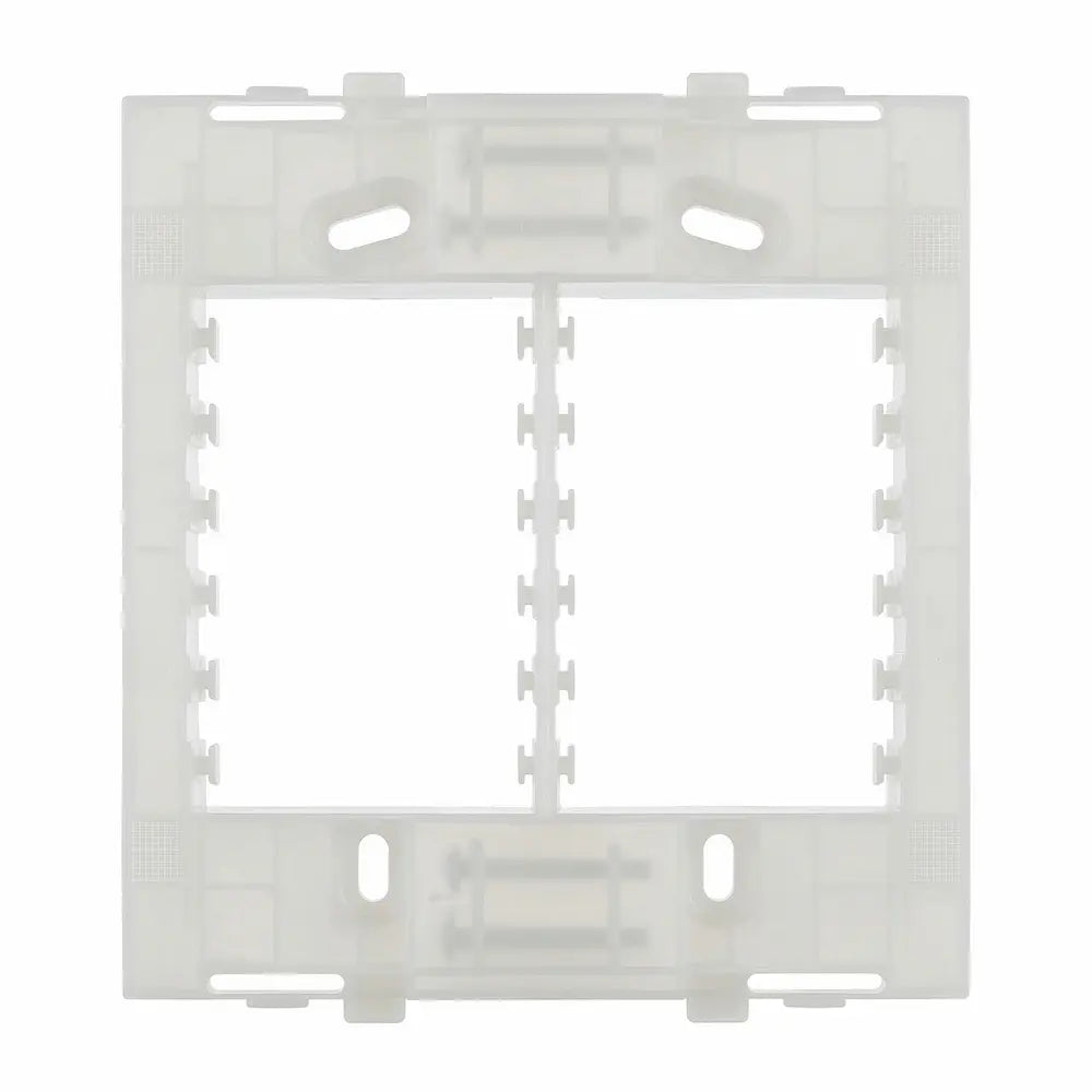 Placa 4x4 6 Postos Horizontal com Suporte Sleek Margirius 16018 – Branco