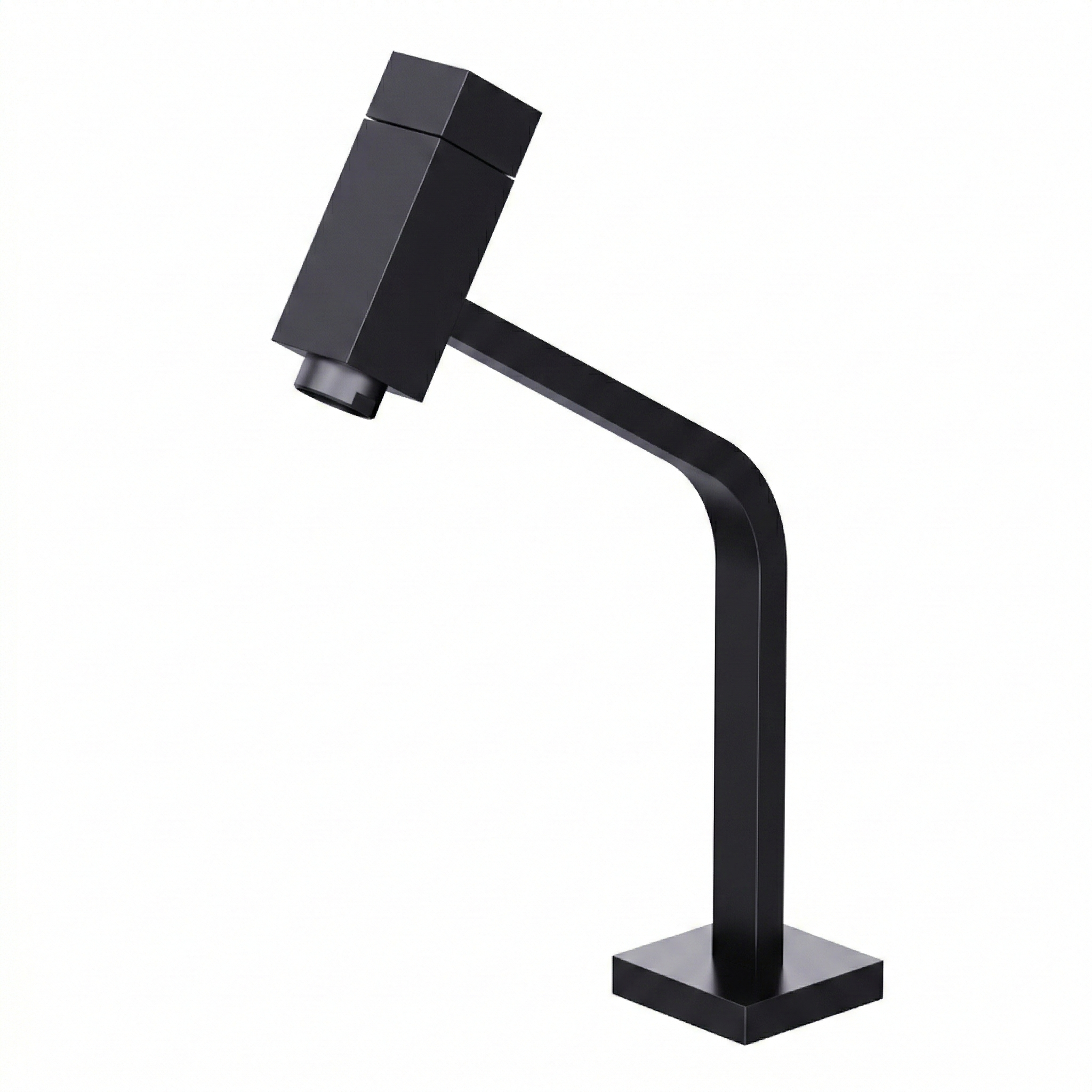 Torneira para Lavatório de Mesa Slim Platz Preto Fosco (Matte Black) - Leão Metais 8140