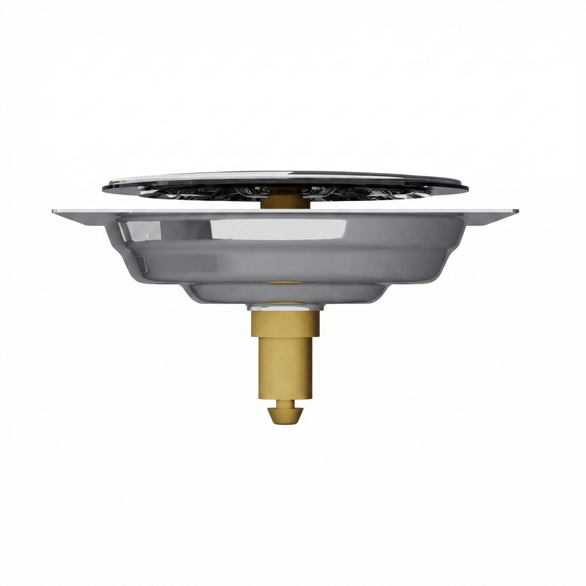 Ralo Click Inteligente Inox Quadrado Blukit (Opções: 10x10cm ou 15x15cm)