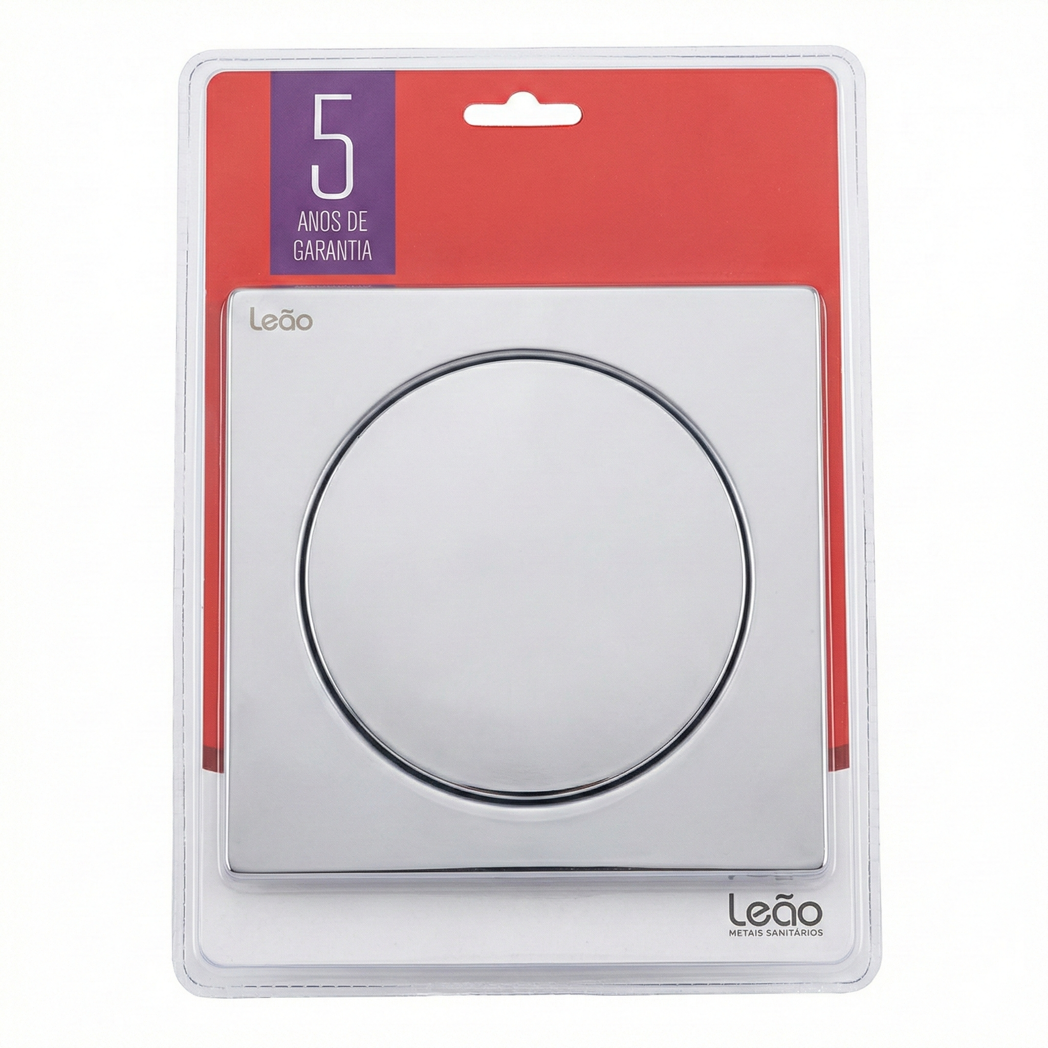 Ralo Click Up Inteligente Inox Quadrado Leão Metais (Opções: 10x10cm ou 15x15cm)