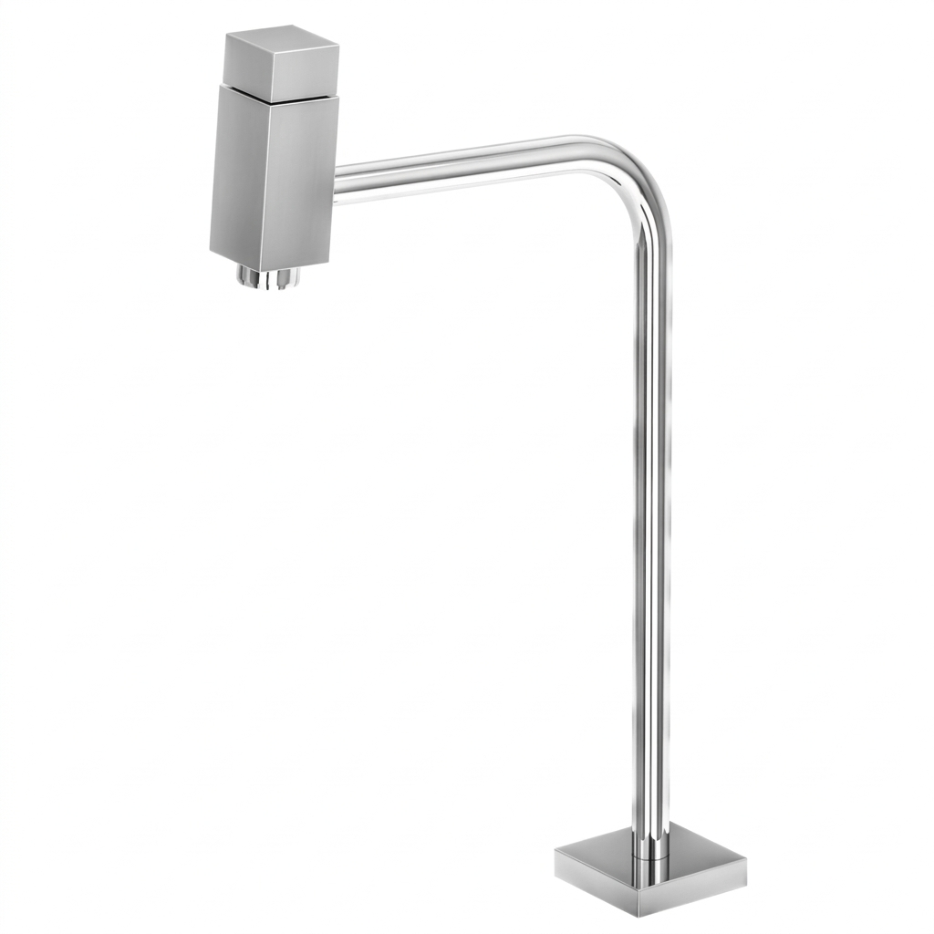 Torneira para Lavatório de Mesa Bica Alta Linha Slim Pluss Cromada - Leão Metais