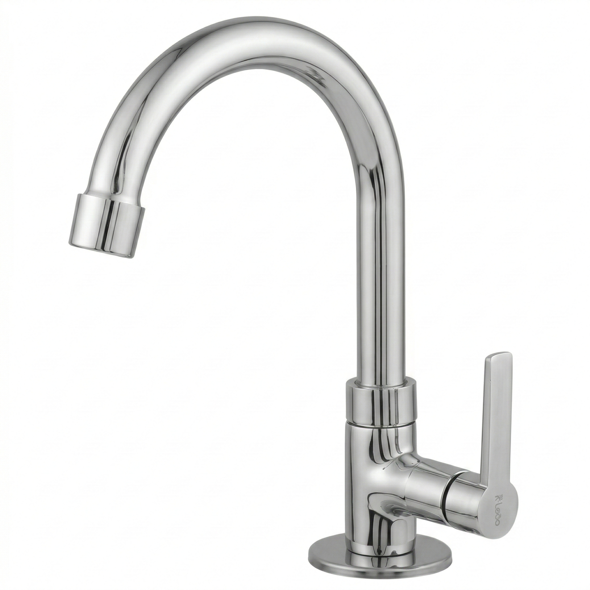 Torneira para Lavatório de Mesa Bica Móvel Pequena Cromada 1/4 de Volta - Leão Metais 3494