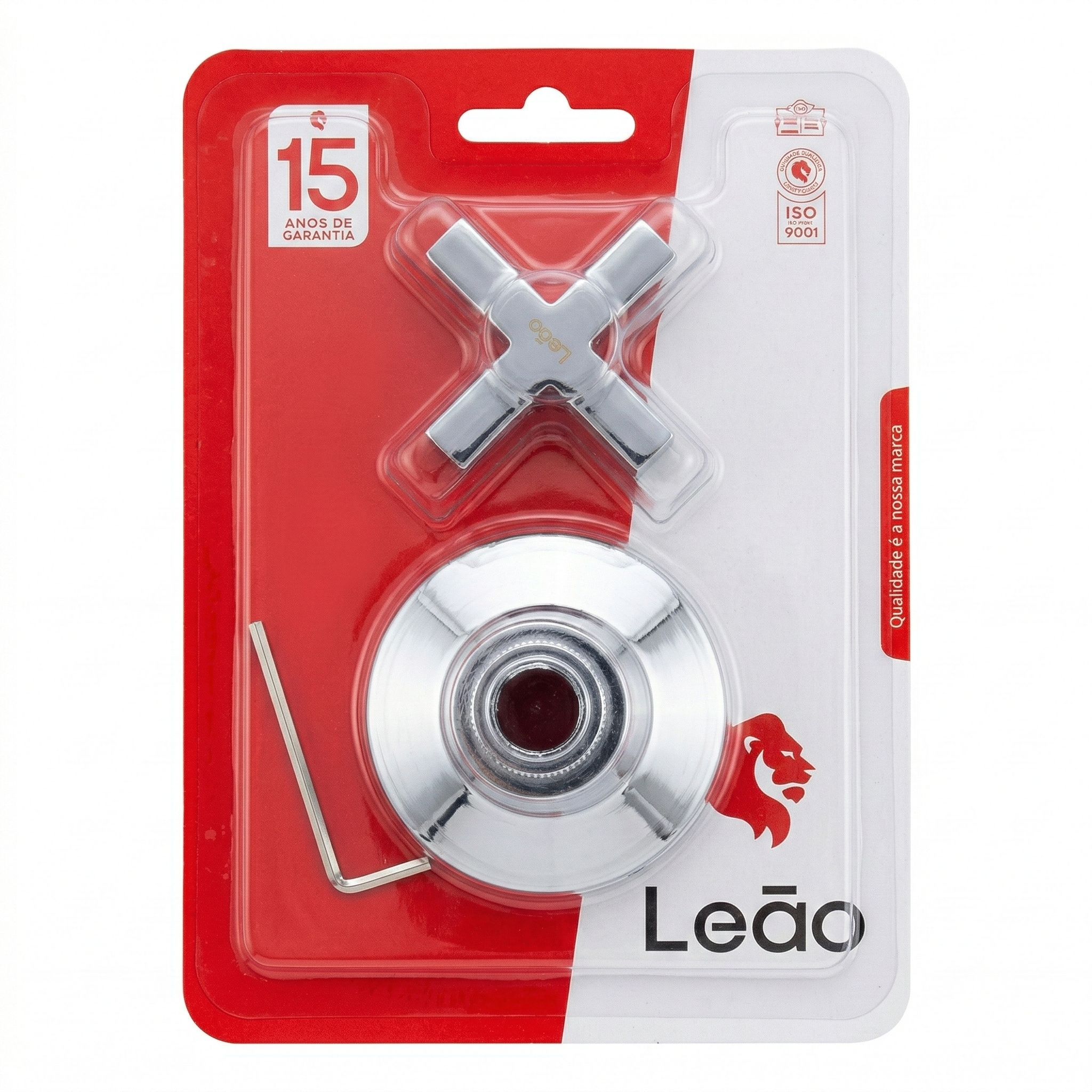 Acabamento para Registro de Pressão e Gaveta C44 Metal - Leão Metais