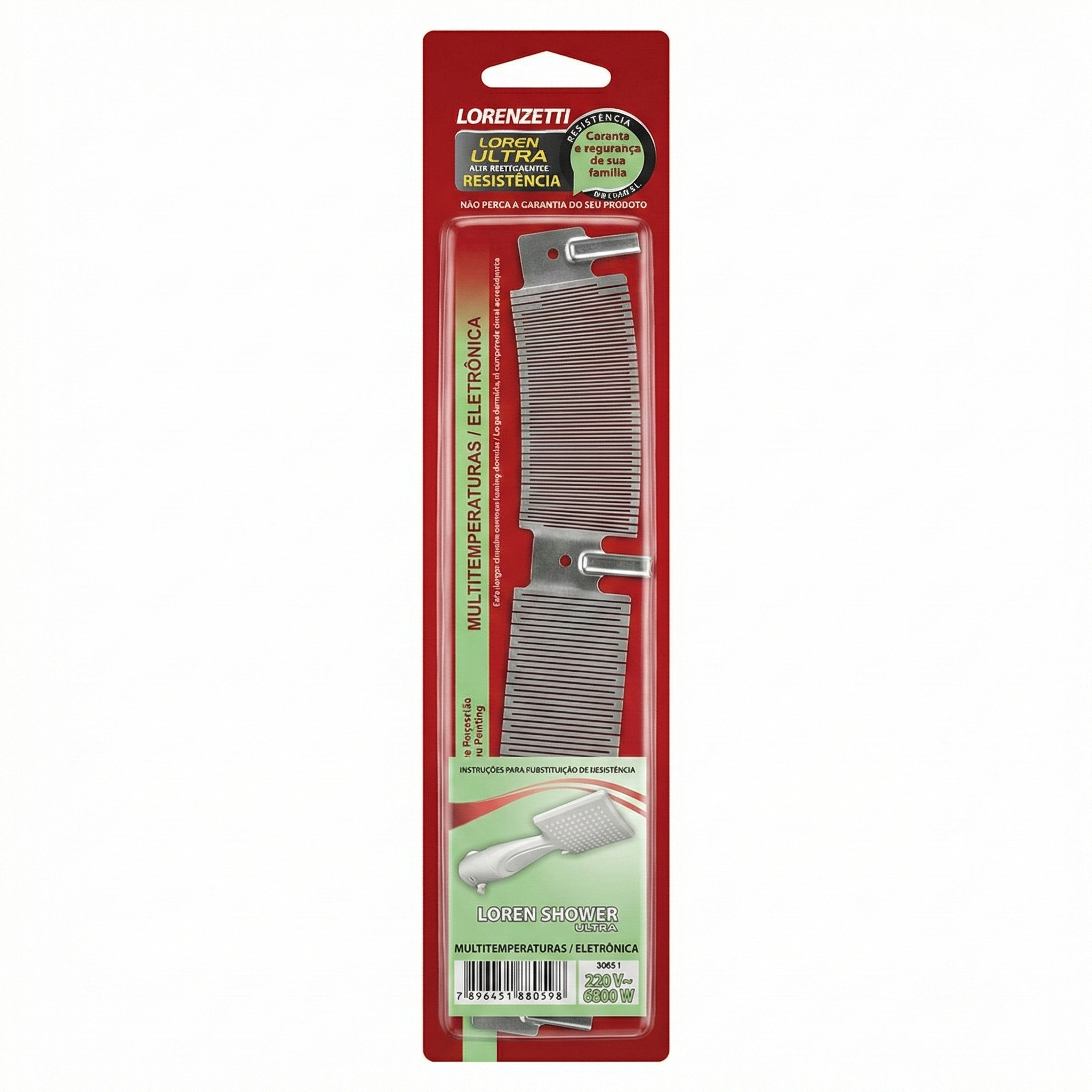 Resistência Original Lorenzetti Loren Ultra - Para Ducha Loren Shower Multitemperaturas e Eletrônica