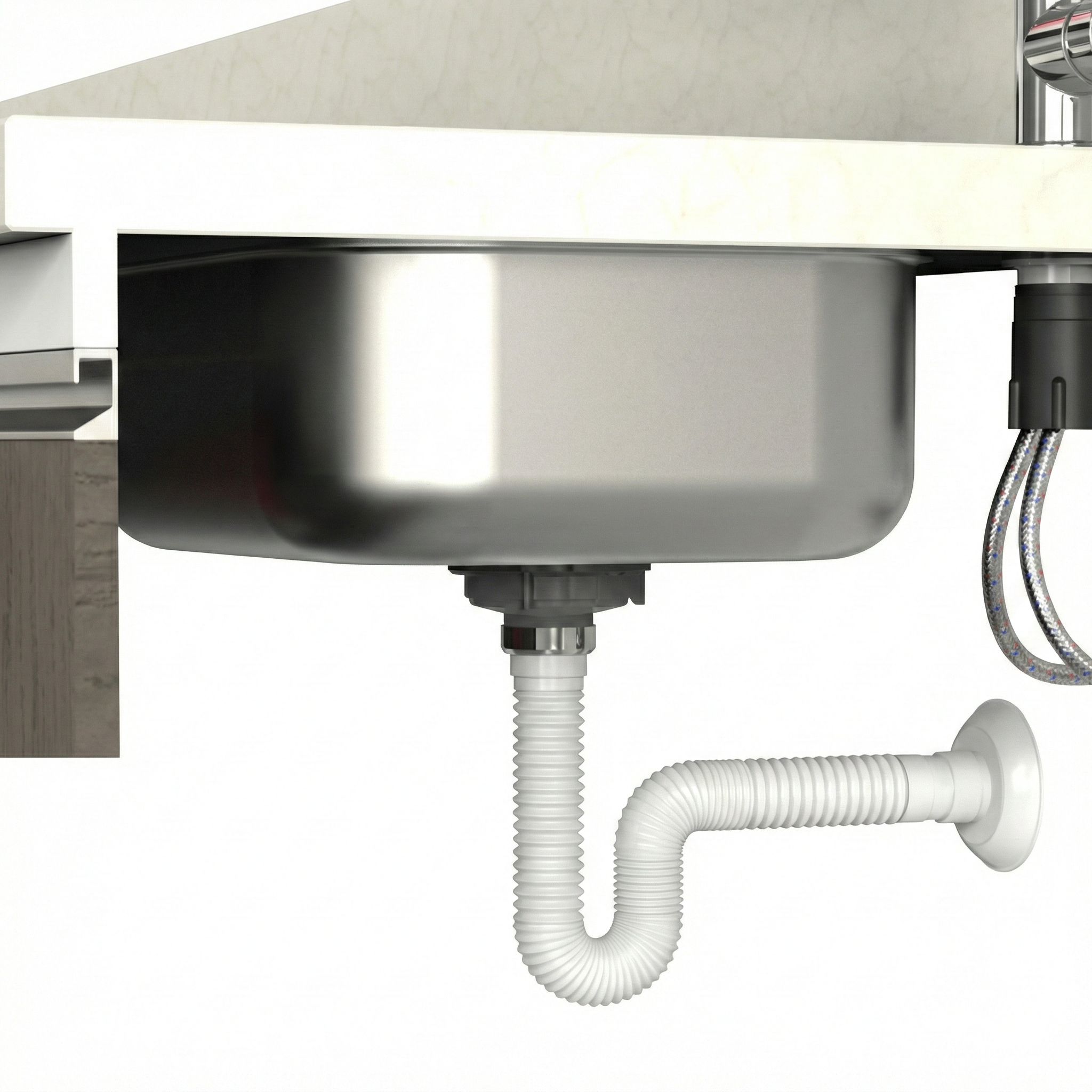 Multissifão Sanfonado Universal Extensível 73cm Krona - Água Quente e Fria