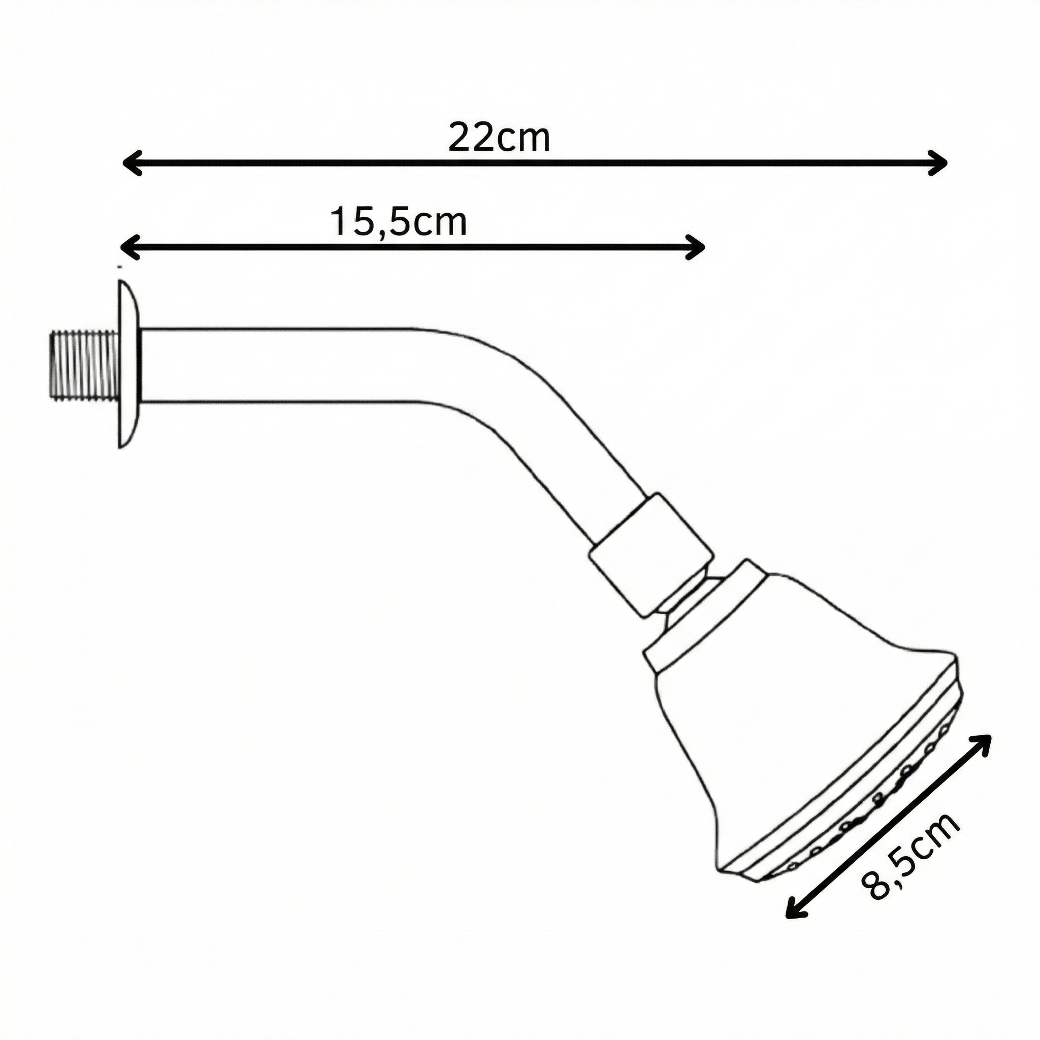 Ducha Fria 3 Polegadas Fame Cromada Sem Desviador