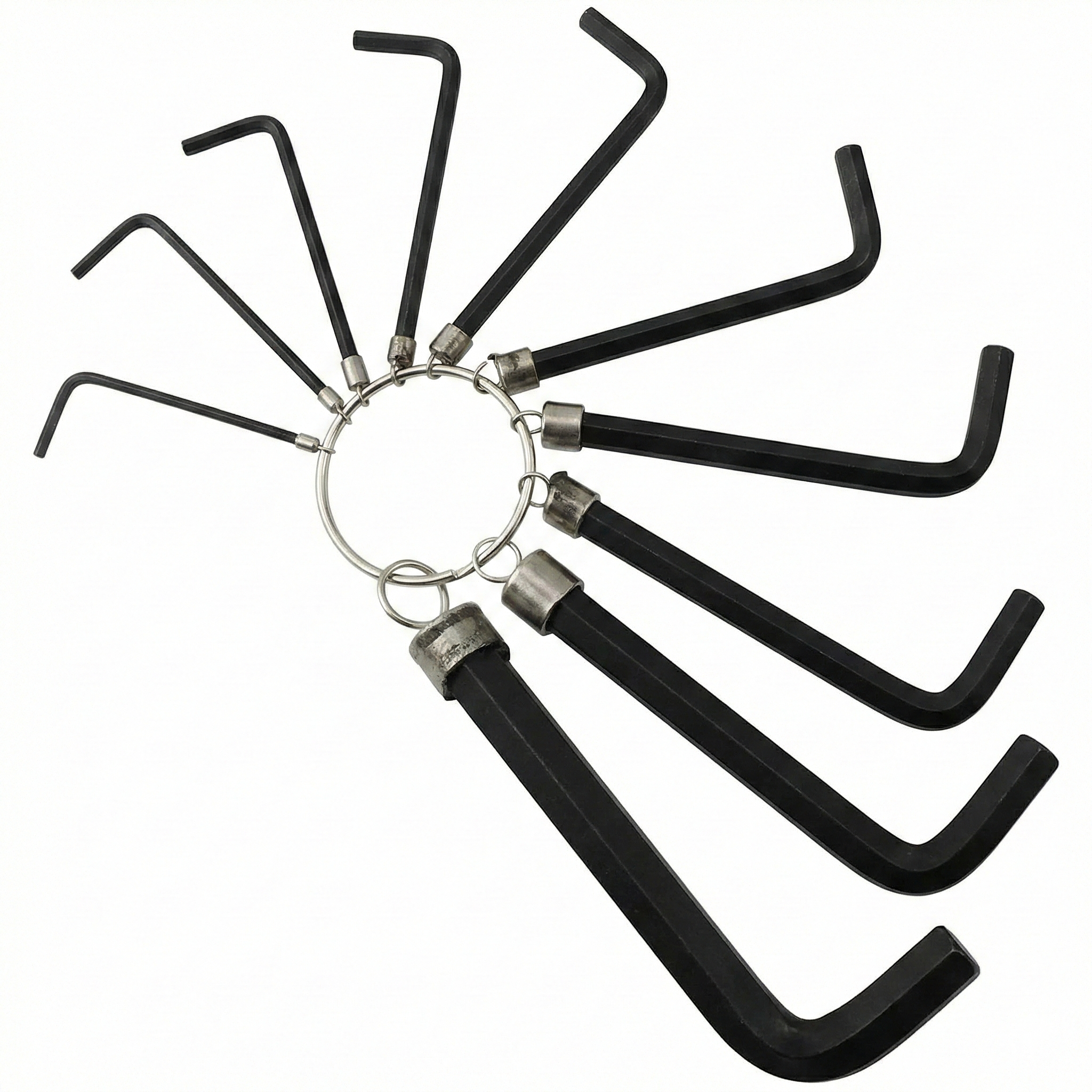 Jogo de Chave Allen Hexagonal 10 Peças Brasfort - 1,5mm a 10mm com Suporte Organizador