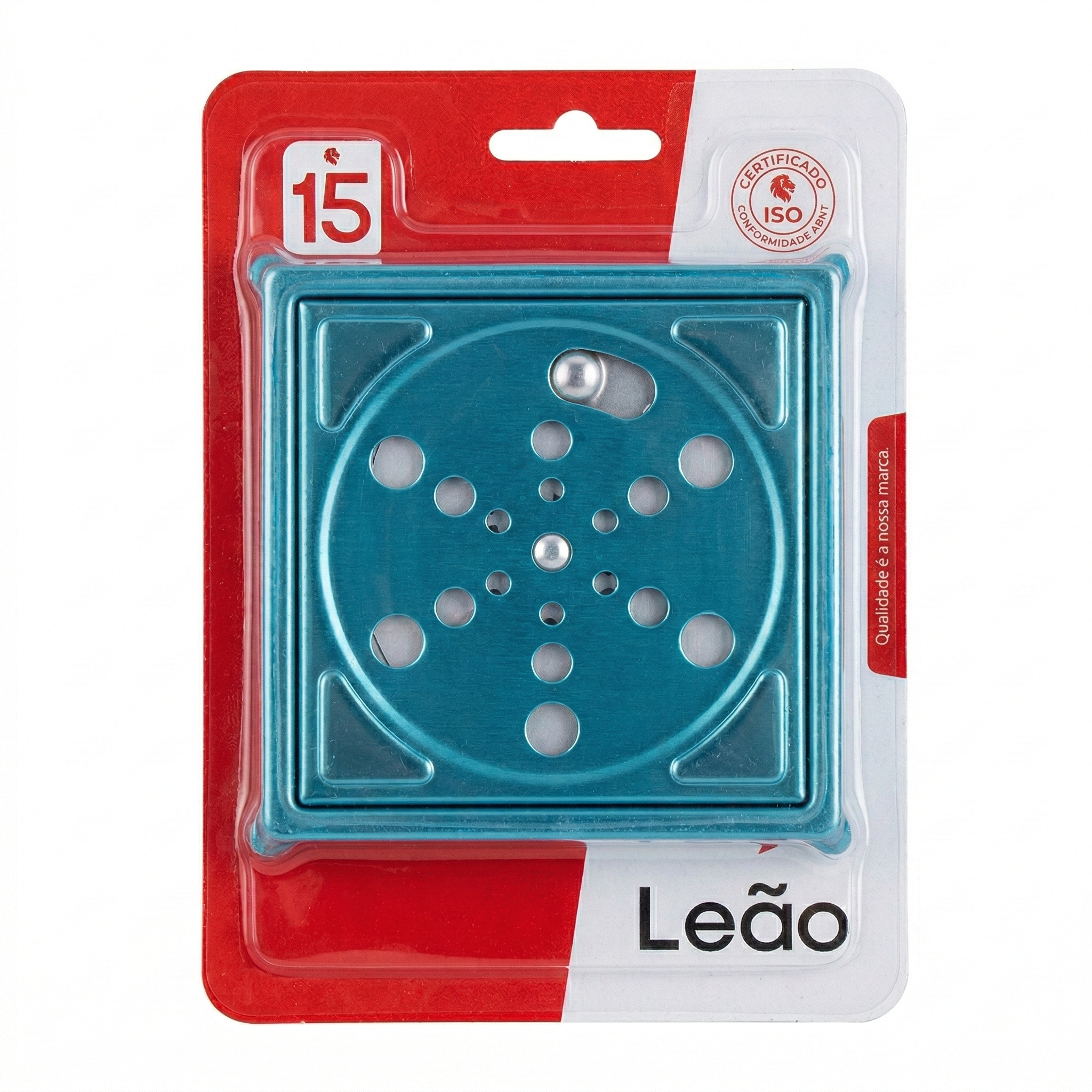 Grelha para Ralo Quadrada com Sistema Rotativo Abre e Fecha em Aço Inox 430 - Leão Metais