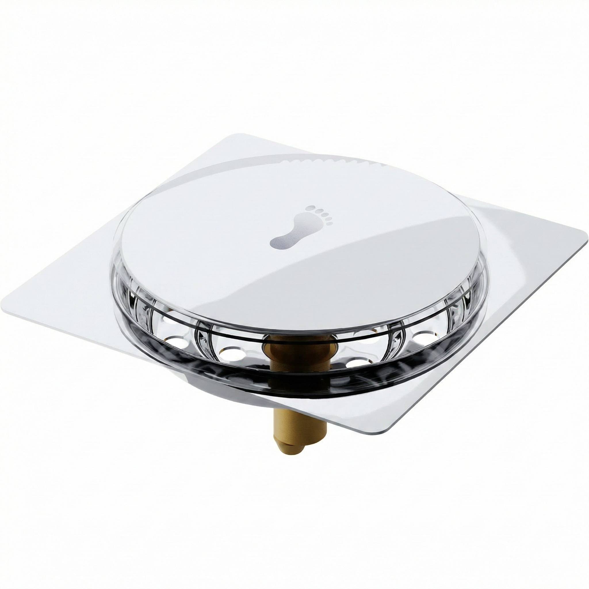 Ralo Click Inteligente Inox Quadrado Blukit (Opções: 10x10cm ou 15x15cm)