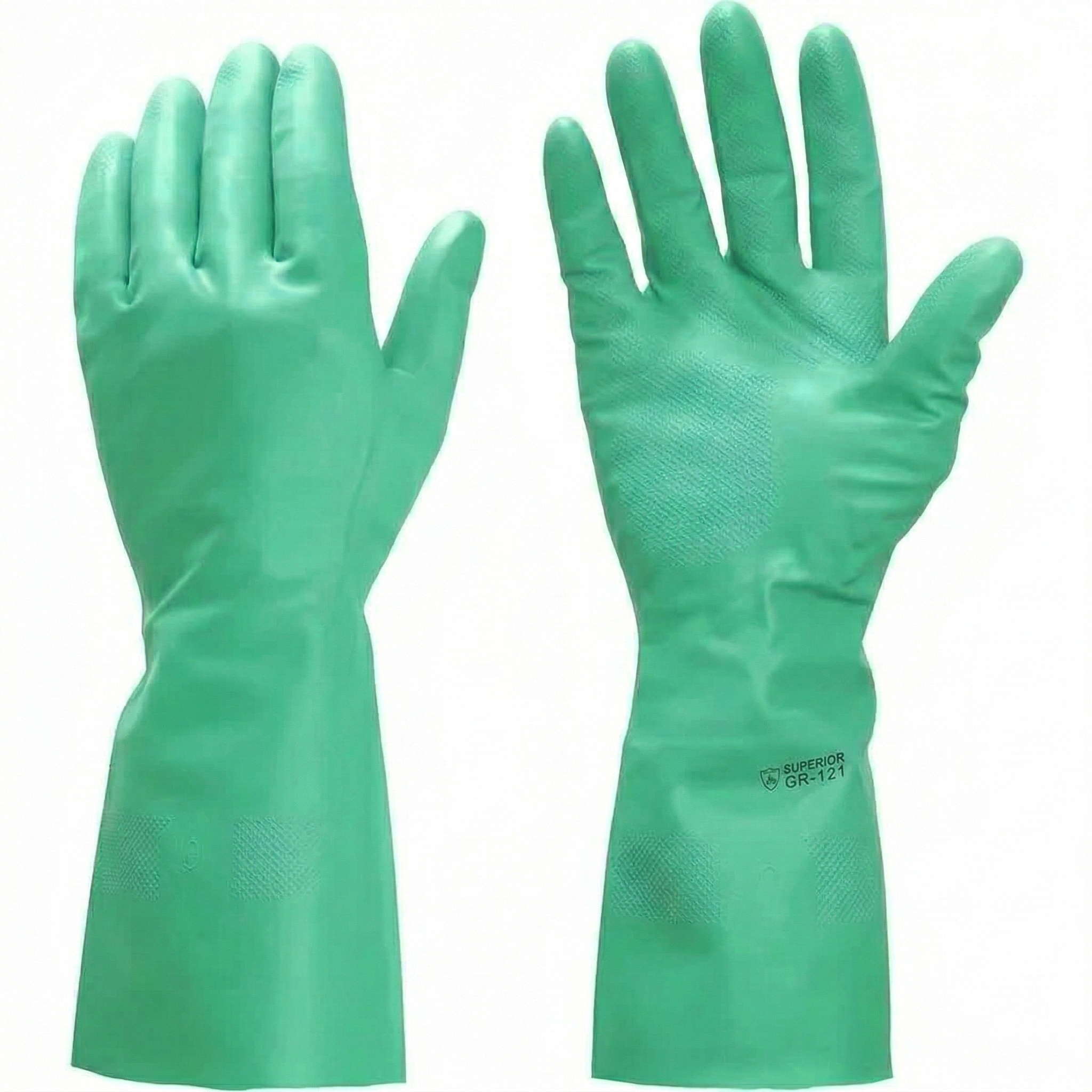 Luva de Segurança Nitrílica Vonder Verde com Forro de Algodão - C.A. 49.342