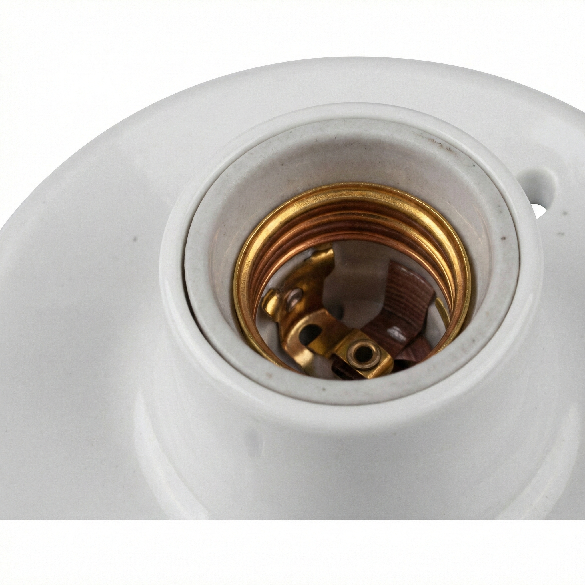 Kit 3 Unidades Plafon Bocal Lâmpada Plafonier Ilumi 100W - Soquete Porcelana E27 - 250V