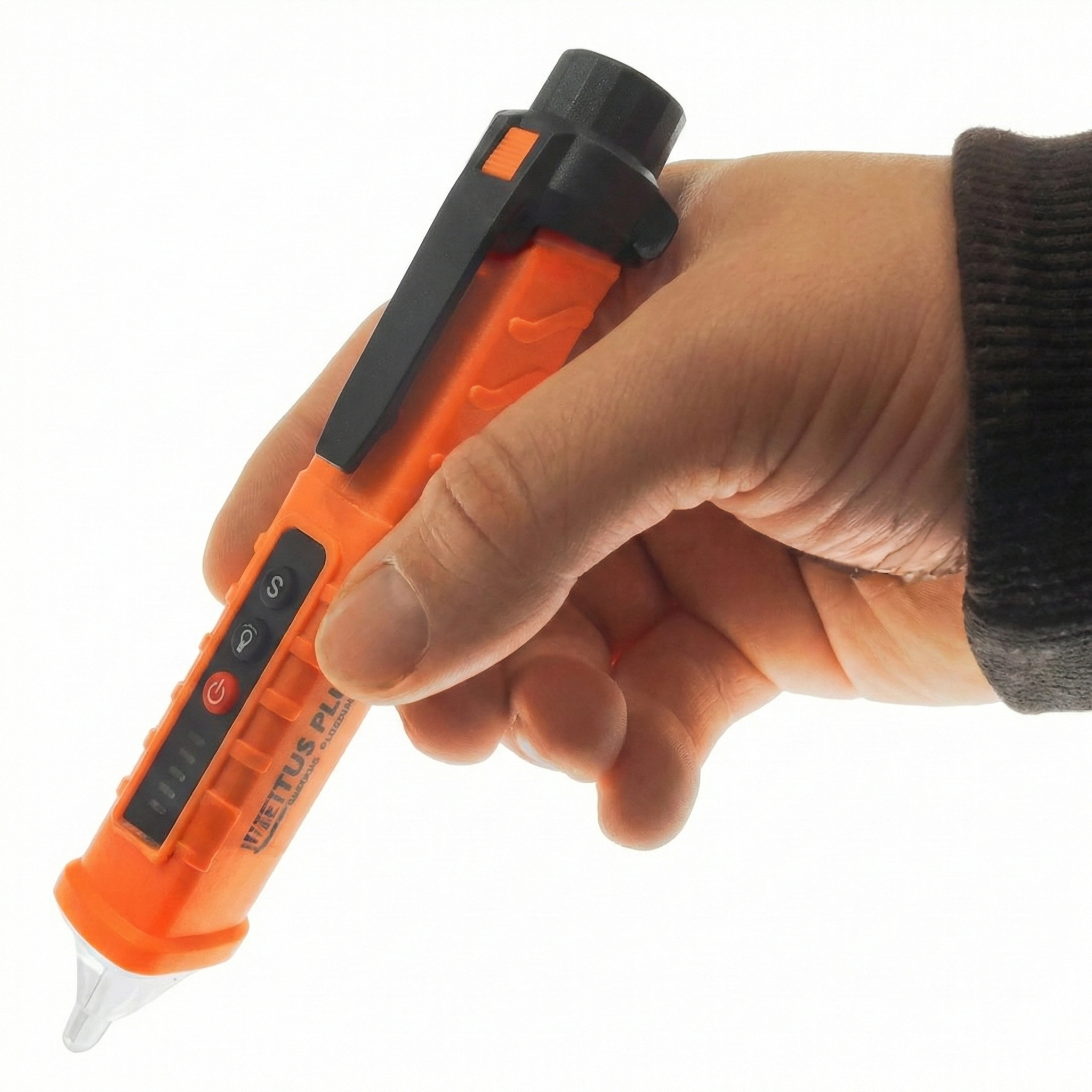 Detector Tensão Lotus Plus 1000V AC LED Sonoro Eletricista Teste Fase + 2 Pilhas AAA - Ref 2854