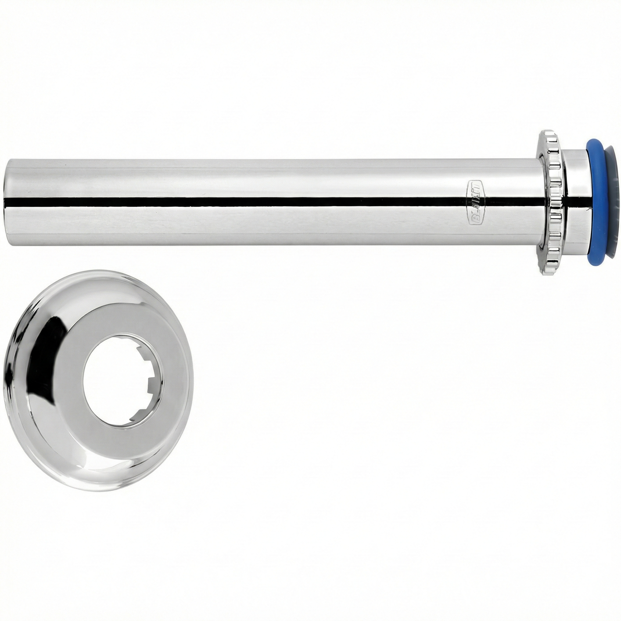 Tubo de Ligação Ajustável Liso para Vaso Sanitário Cromado 26cm - Blukit
