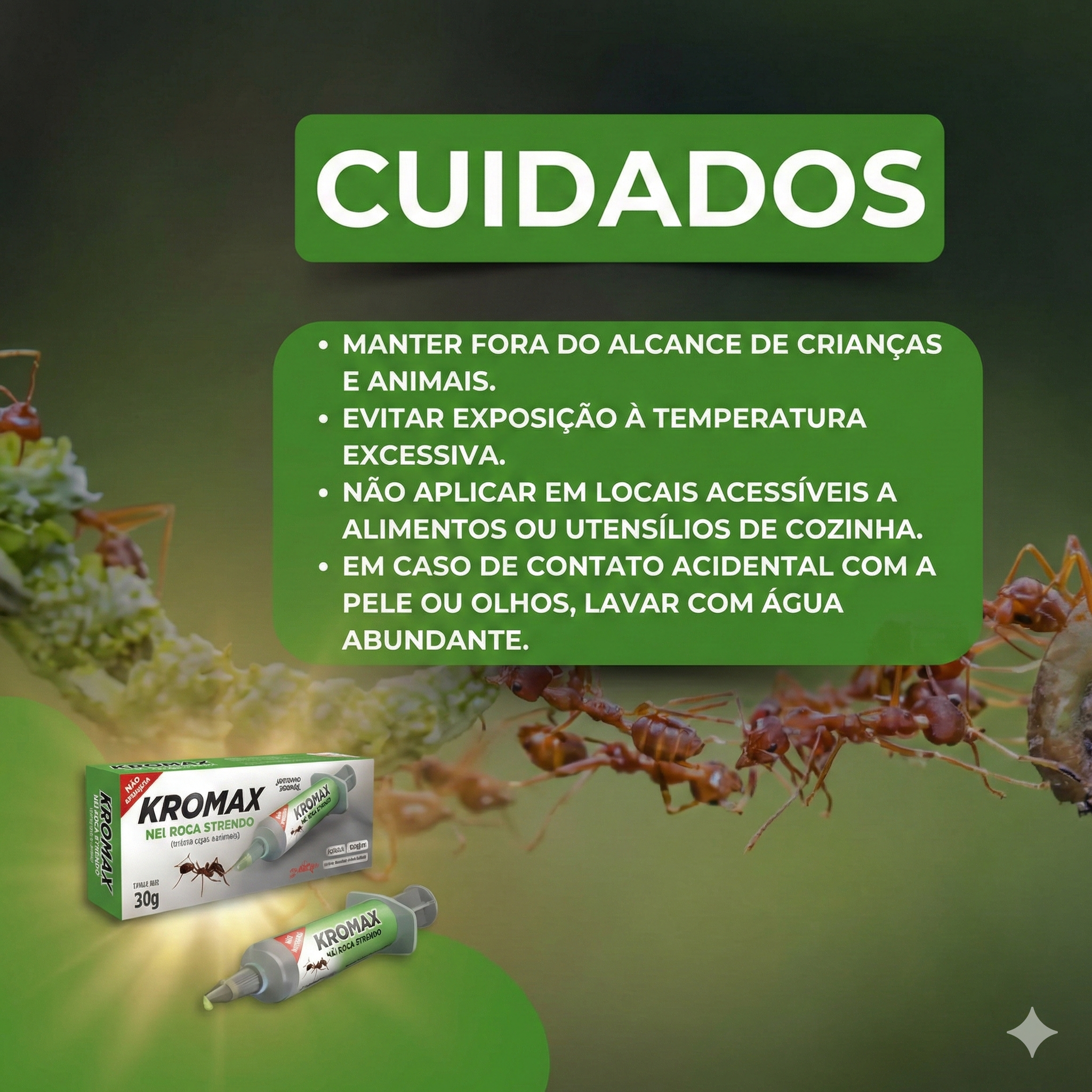 Mata Formiga Gel Kromax Seringa 10g