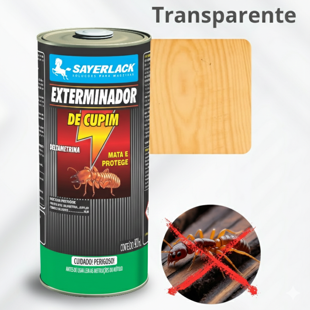 Exterminador de Cupim Incolor Sayerlack 900ml Mata e Protege