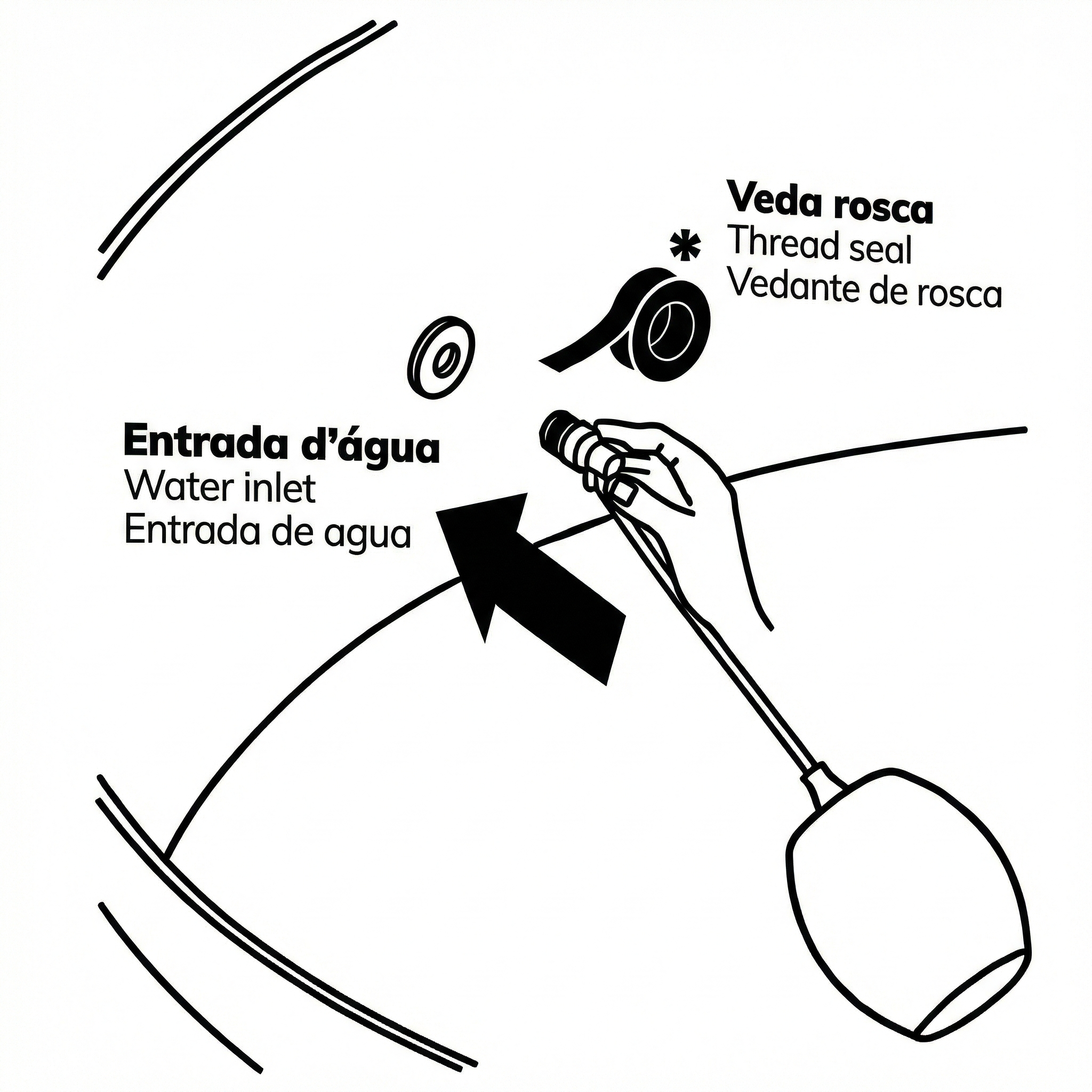 Bóia para Caixa de Água Docol 3/4" (DN20) Reforçada - Enchimento 30% Mais Rápido