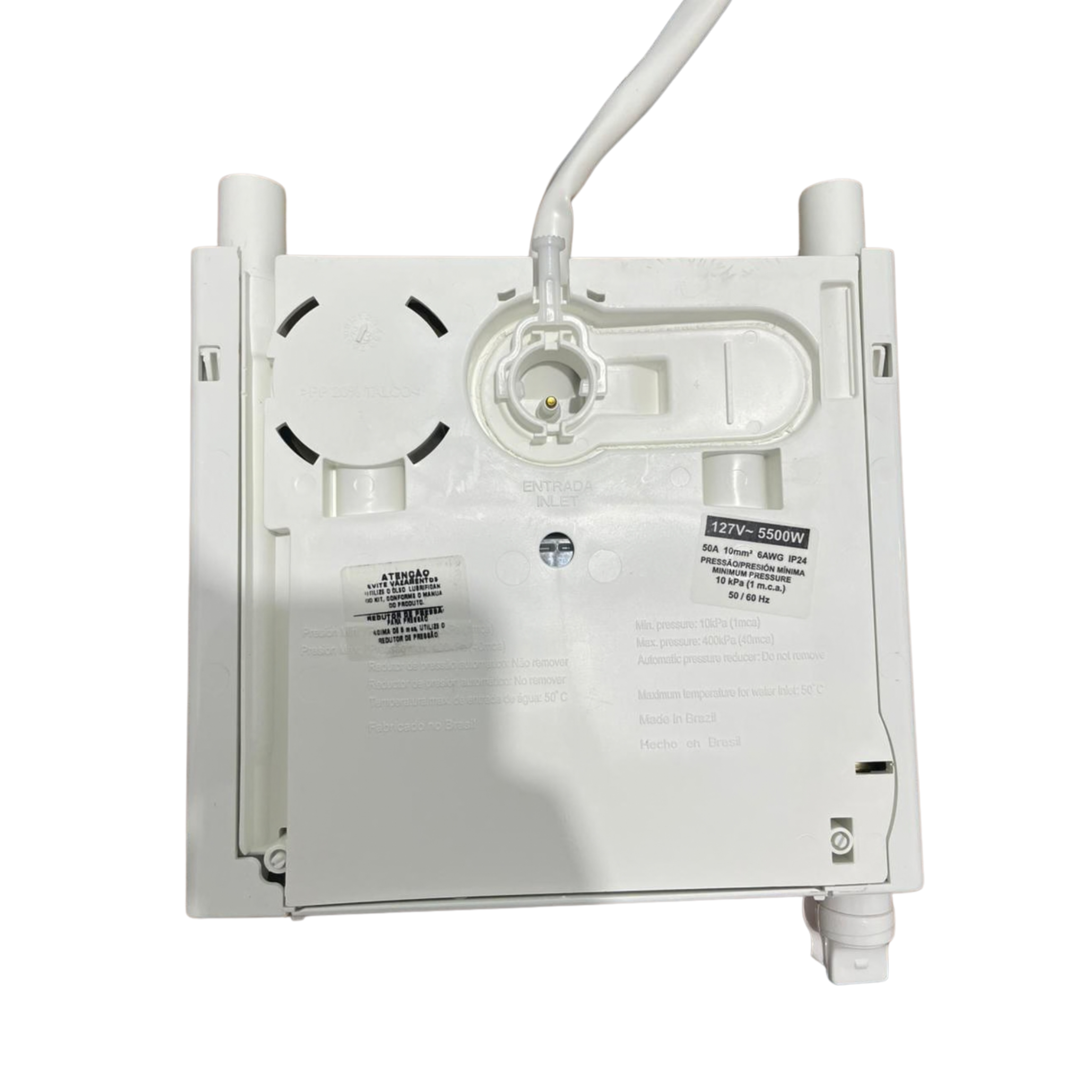 Ducha Lorenzetti Acqua Storm Ultra Eletrônica Branca - Design Ultrafino - Tecnologia Press Plus