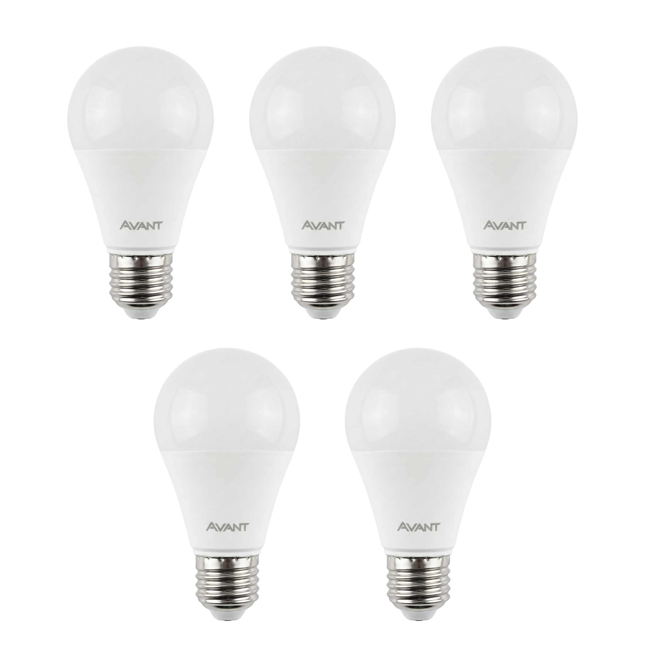 Kit Lâmpadas LED Bulbo Avant 12W E27 Bivolt 6500K Luz Branca Fria – Alta Luminosidade 1018lm
