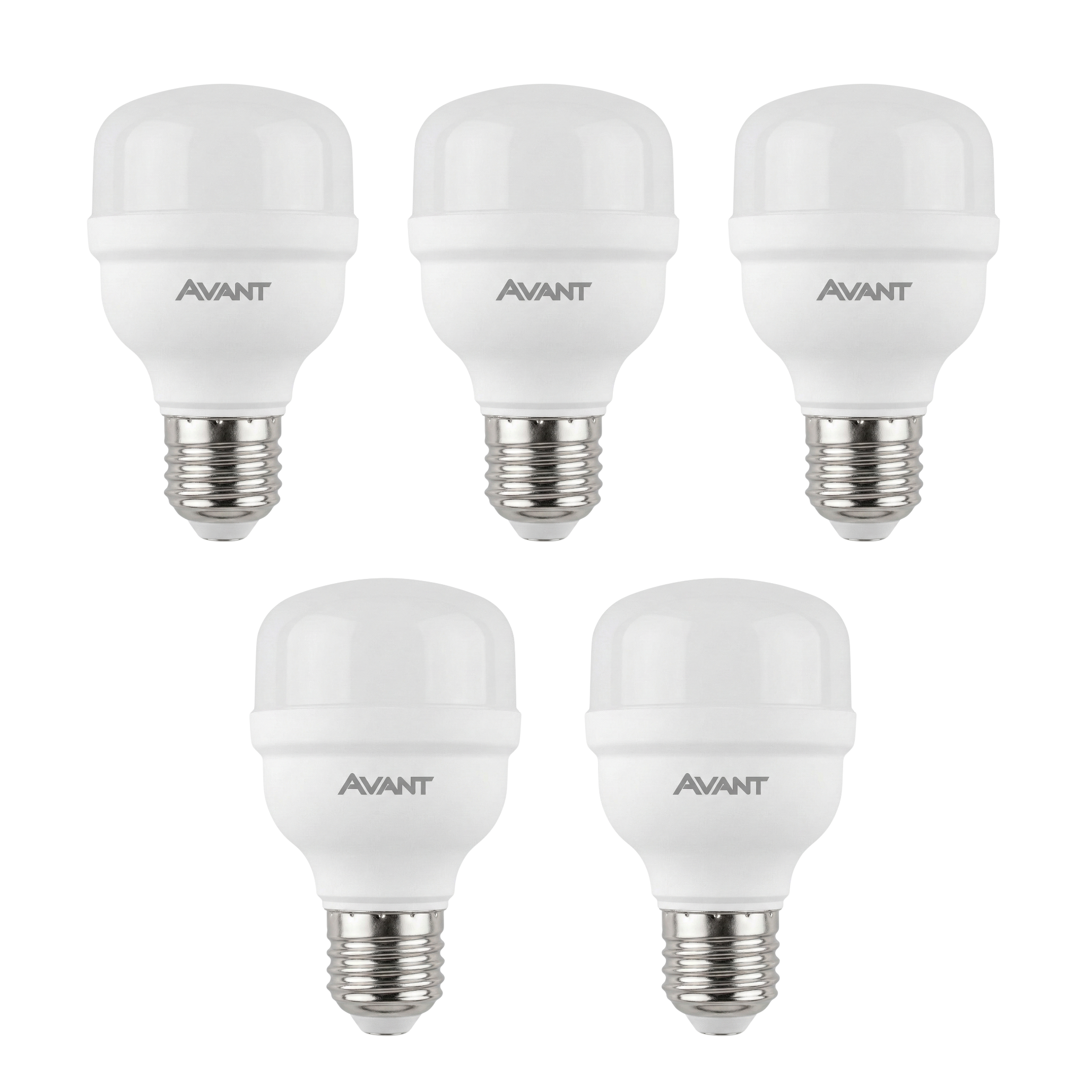 Kit Lâmpadas LED Bulbo HP Avant 20W E27 Bivolt 6500K Luz Branca Fria – 1450 Lúmens Alta Potência