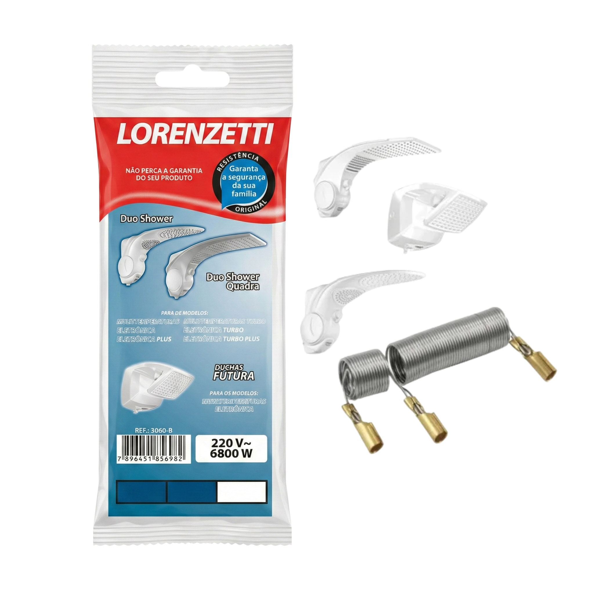 Resistência Original Lorenzetti Ref. 3060 - Para Duo Shower e Ducha Futura