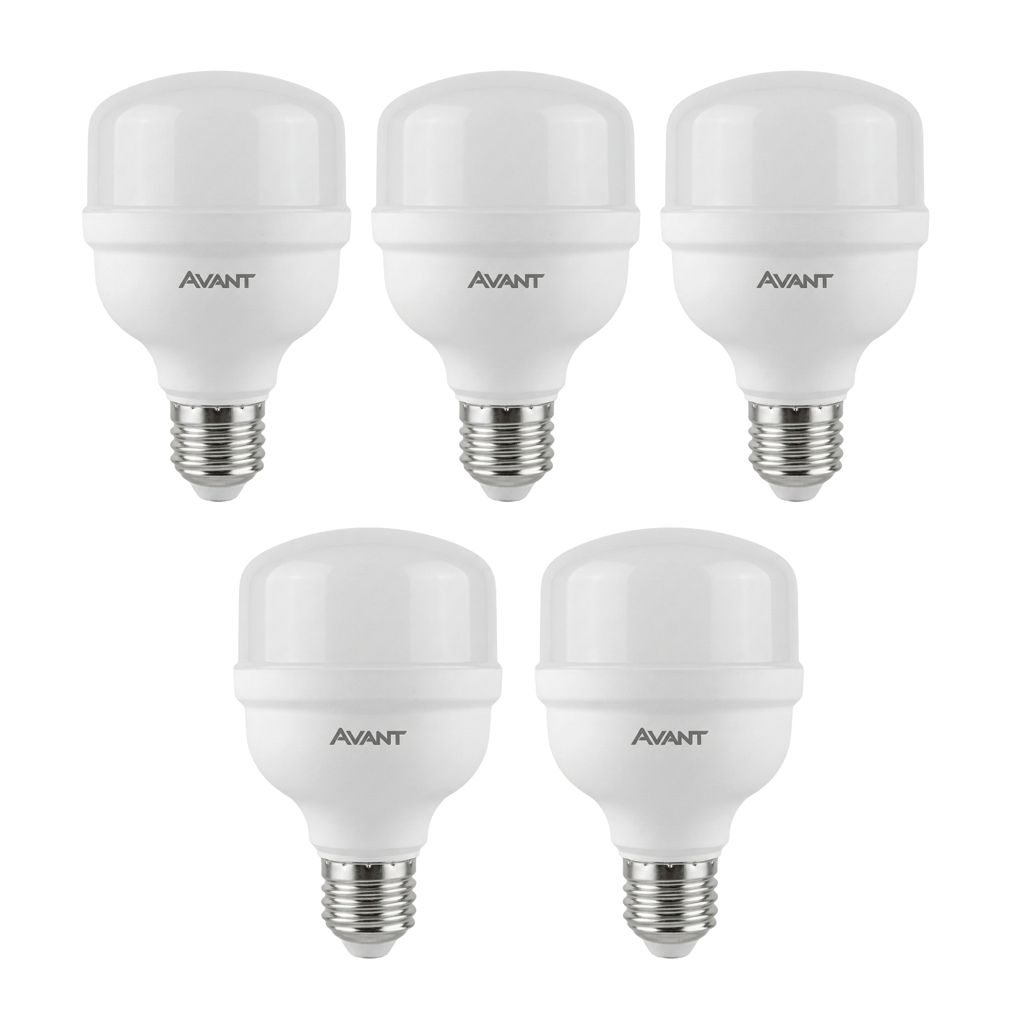 Kit Lâmpadas LED Bulbo High Power Avant 30W E27 Bivolt 6500K Luz Branca Fria – 2400 Lúmens