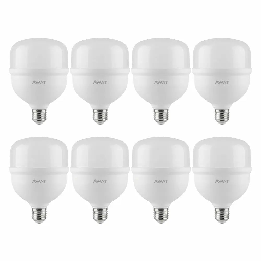 Kit Lâmpadas LED Bulbo High Power Avant 50W E27 Bivolt 6500K Luz Branca Fria – 4000 Lúmens Alta Potência