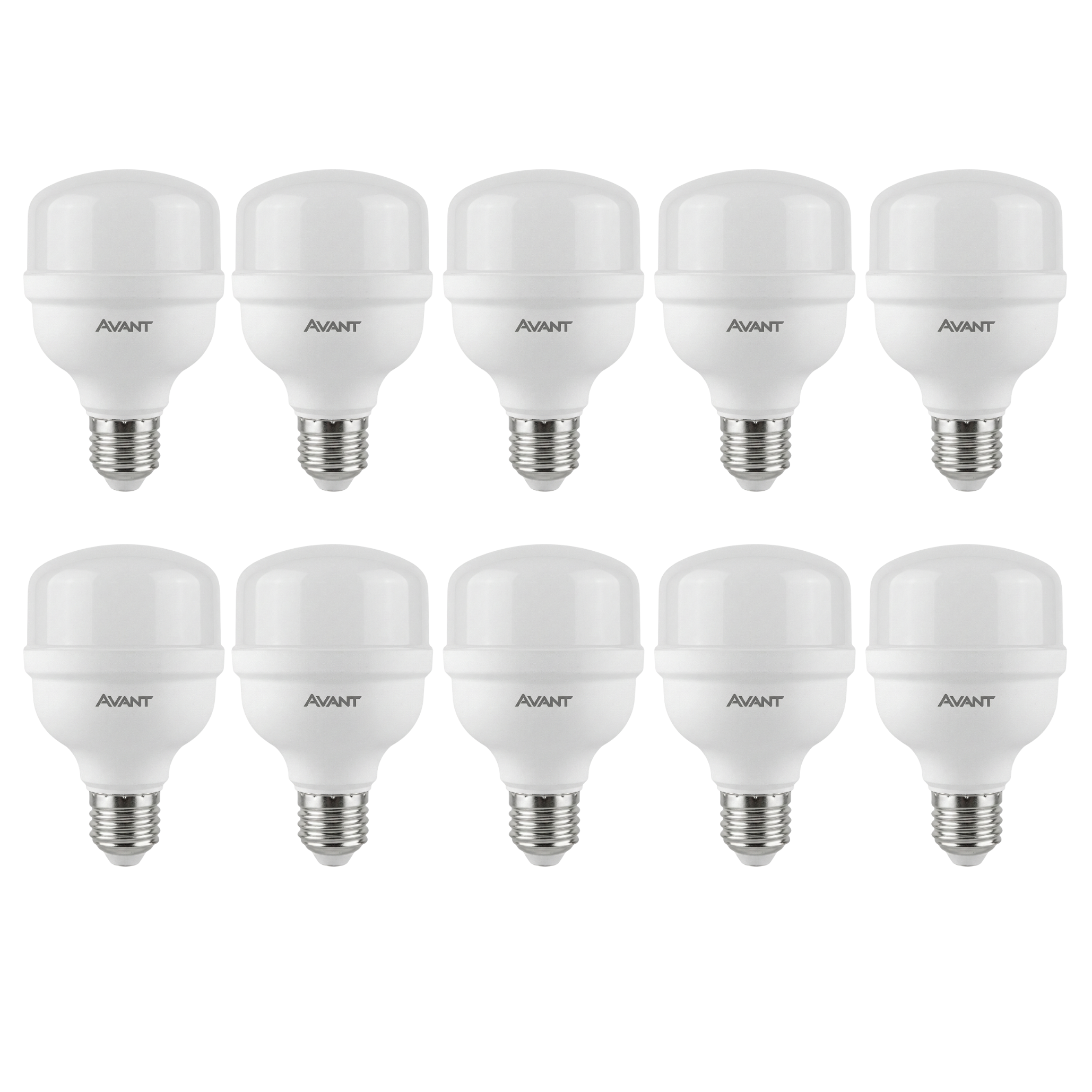 Kit Lâmpadas LED Bulbo High Power Avant 30W E27 Bivolt 6500K Luz Branca Fria – 2400 Lúmens