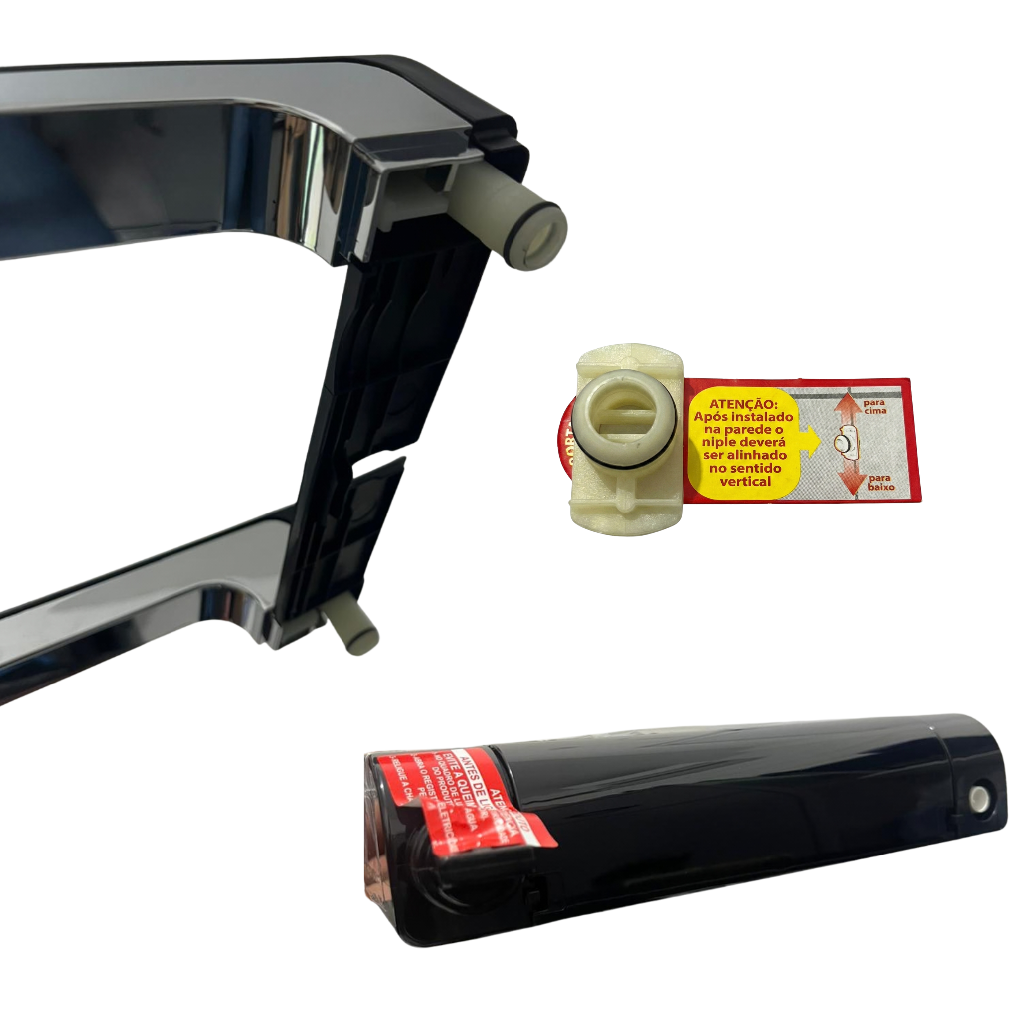 Ducha Lorenzetti Acqua Storm Ultra Eletrônica Black/Cromado - Design Ultrafino