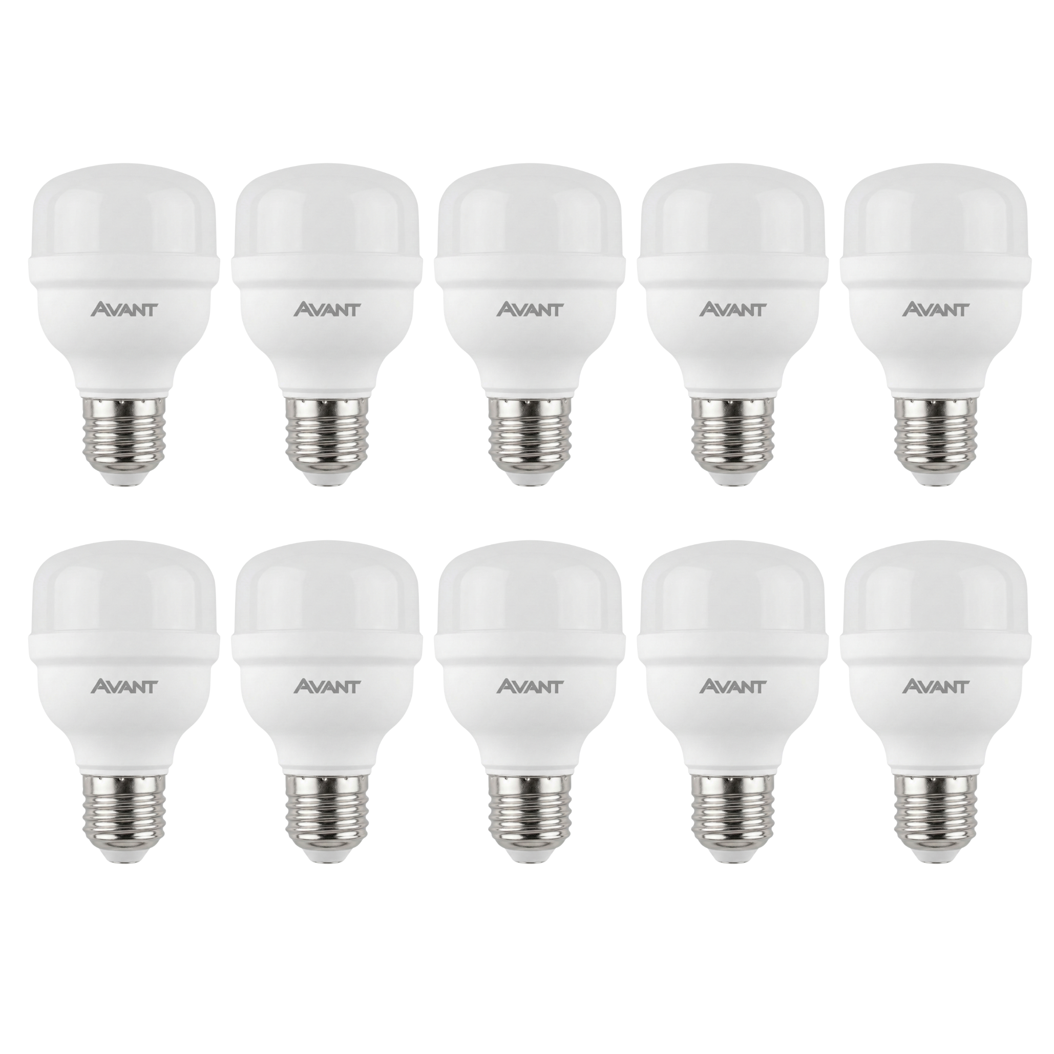 Kit Lâmpadas LED Bulbo HP Avant 20W E27 Bivolt 6500K Luz Branca Fria – 1450 Lúmens Alta Potência